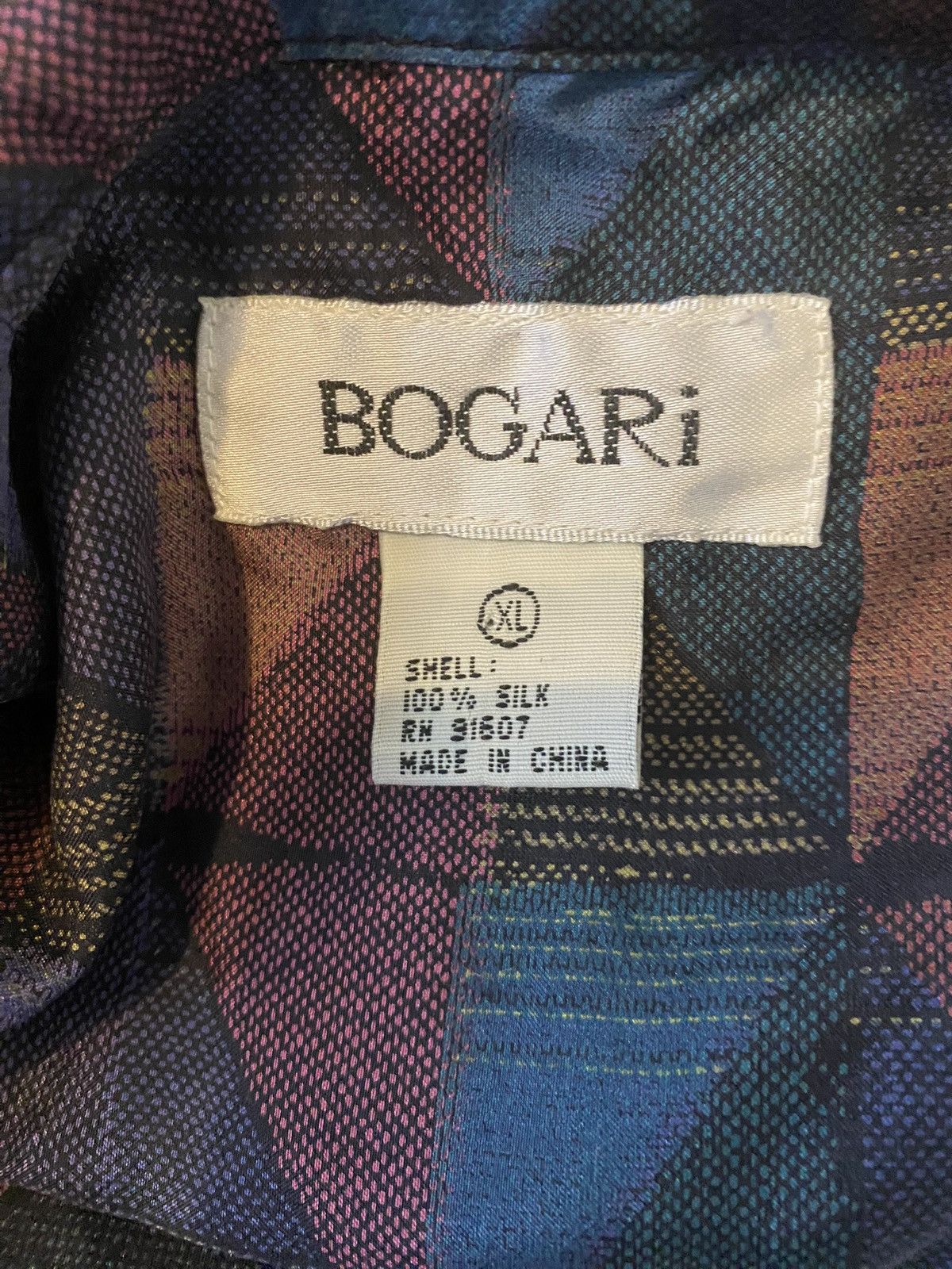 Other × Vintage Vintage Bogari, 100% silk button down, Men’s dress shirt, XL Size US XL / EU 56 / 4 - 10 Thumbnail