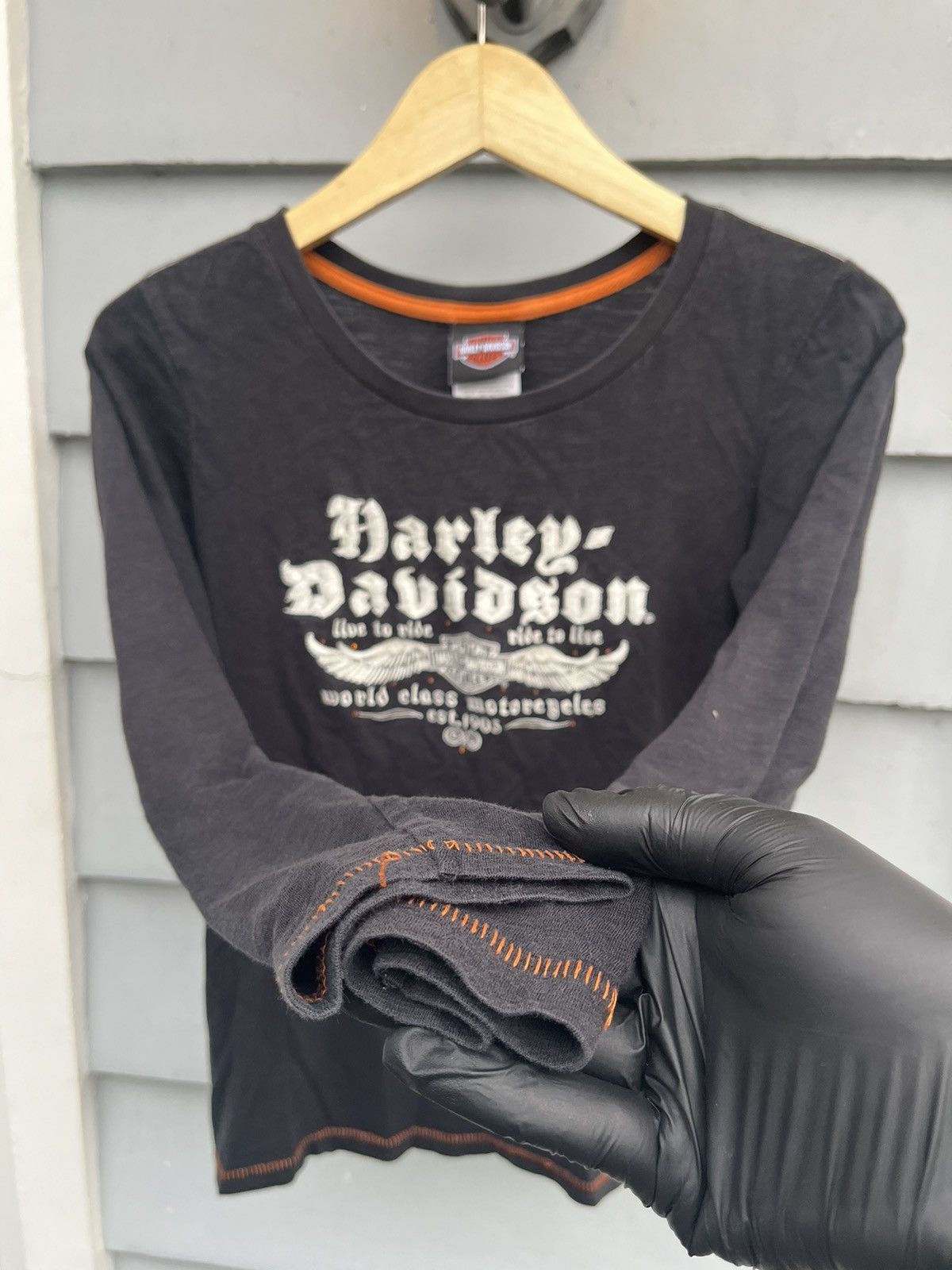 Harley Davidson Kitty Hawk Harley Davidson North Carolina Y2K Style Tees Size US S / EU 44-46 / 1 - 7 Thumbnail