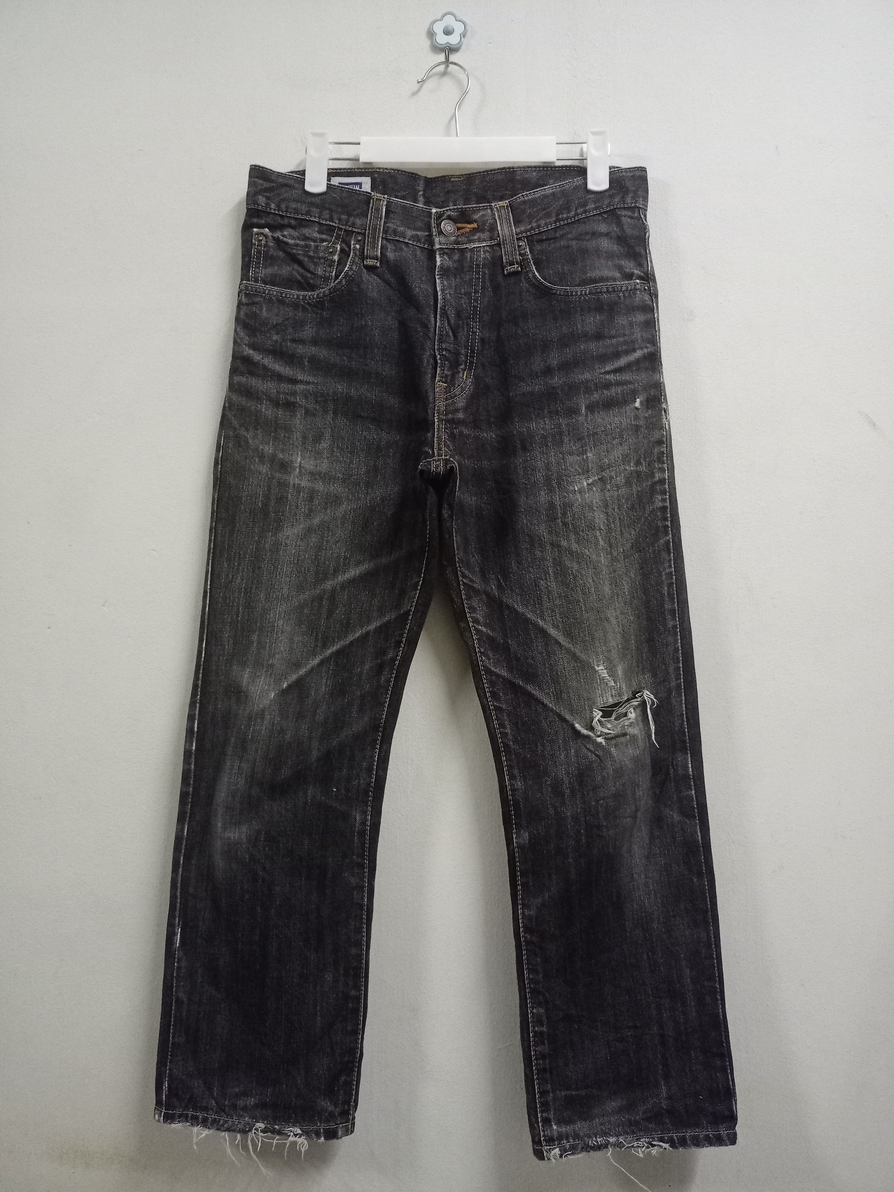 Edwin × Japanese Brand Vintage Japanese Edwin Washed Black Distressed Denim Size US 30 / EU 46 - 3 Thumbnail