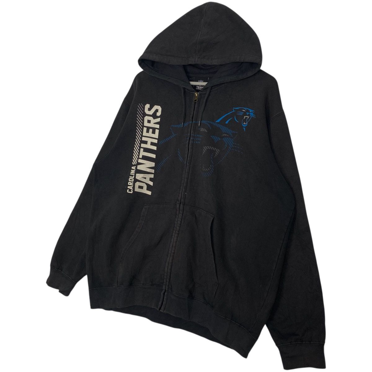 Vintage Vintage Carolina Panthers Full Zip Hoodie Sweater Black Sz L Size US L / EU 52-54 / 3 - 2 Thumbnail