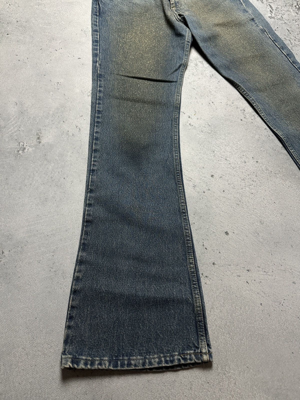 If Six Was Nine Casta & Puro Flared Denim Jeans Avant Garde Sz 28 Made In Ar Size 28" / US 6 / IT 42 - 8 Thumbnail
