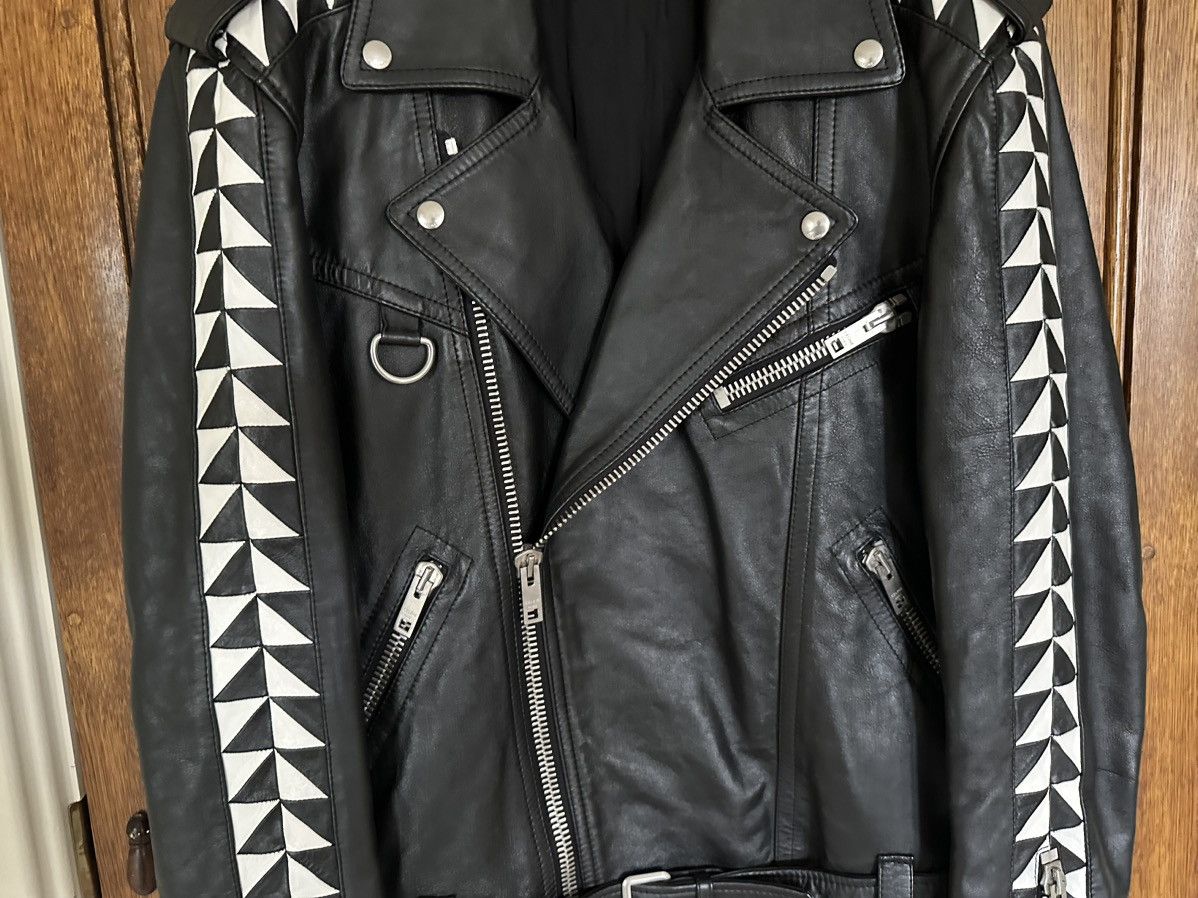 Celine SS22 $6500🤑 Celine biker D Ring leather jacket checkerboard Size US L / EU 52-54 / 3 - 10 Thumbnail