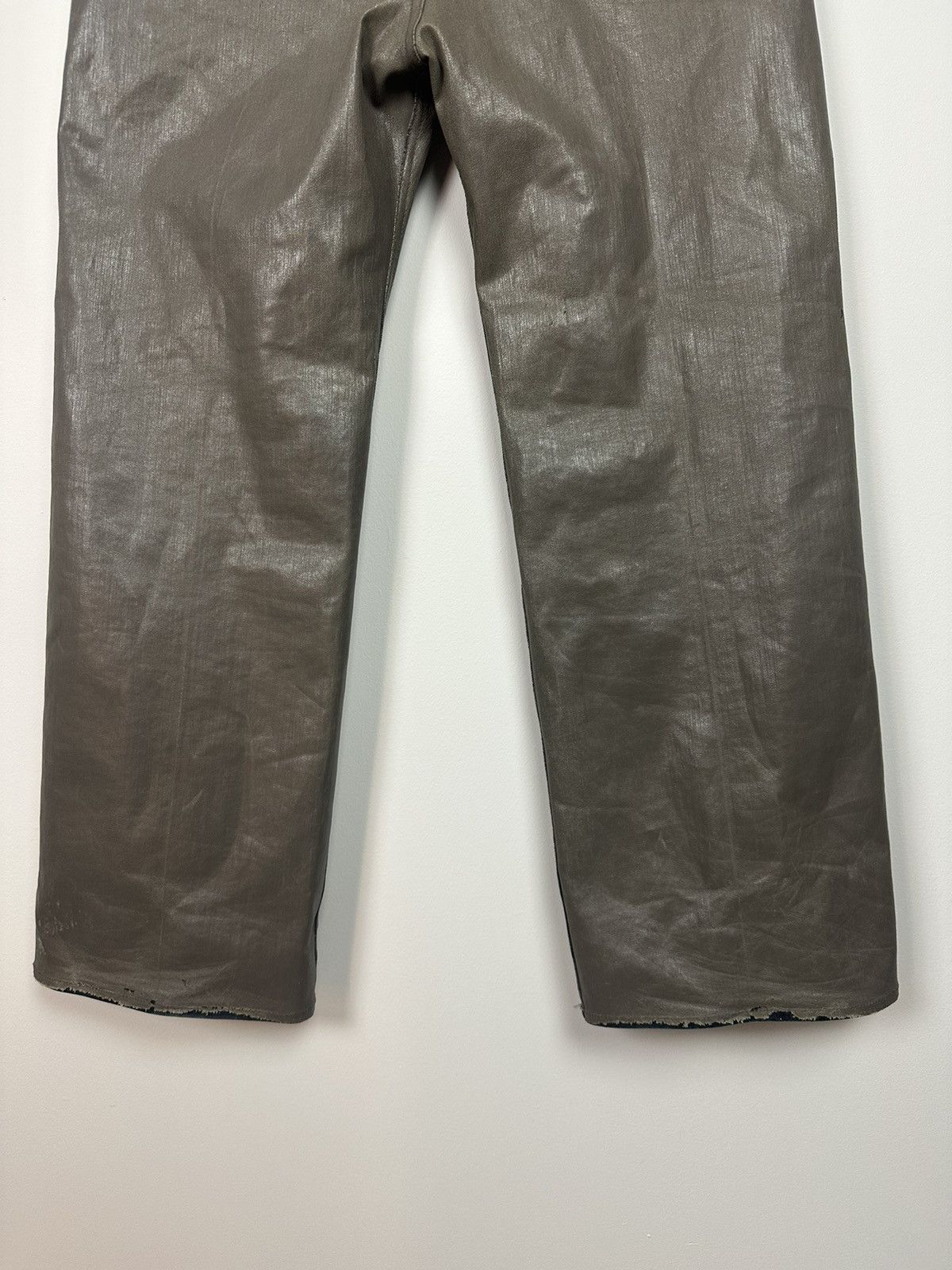 Rick Owens DRKSHDW Coated Mastodon Cut Trousers Size US 31 - 8 Thumbnail