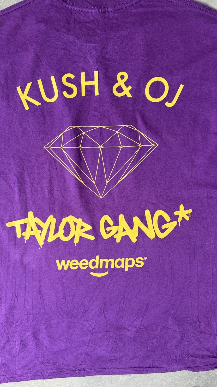 Diamond Supply Co. DIAMOND X WEEDMAPS X WIZ KHALIFA TAYLOR GANG KUSH & OJ TEE Size US XL / EU 56 / 4 - 7 Thumbnail