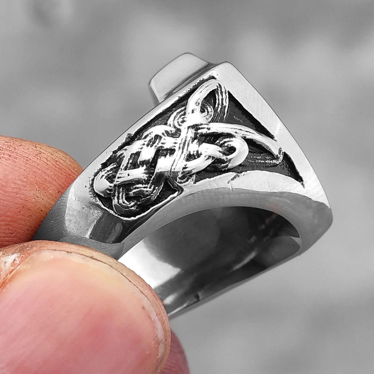 Jewelry St.Michael Religion Amulet Ring Streetwear Fashion Gift Size ONE SIZE - 8 Thumbnail