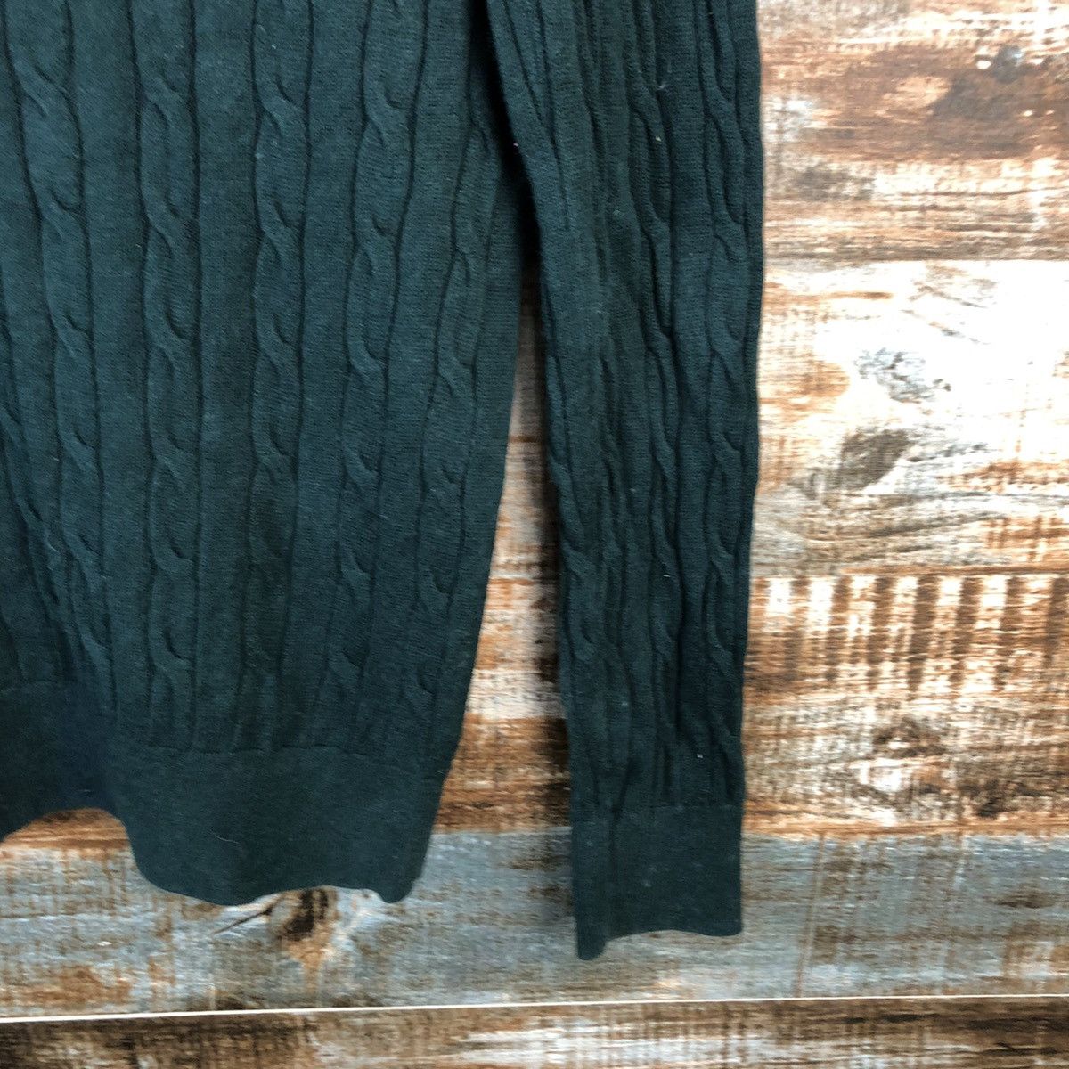 Homespun Knitwear × Japanese Brand Uniqlo japan Green cable Knitwear #A2181 Size M / US 6-8 / IT 42-44 - 16 Thumbnail