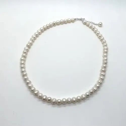 Jewelry Natural freshwater Pearl necklace choker + bracelet Size ONE SIZE - 3 Thumbnail