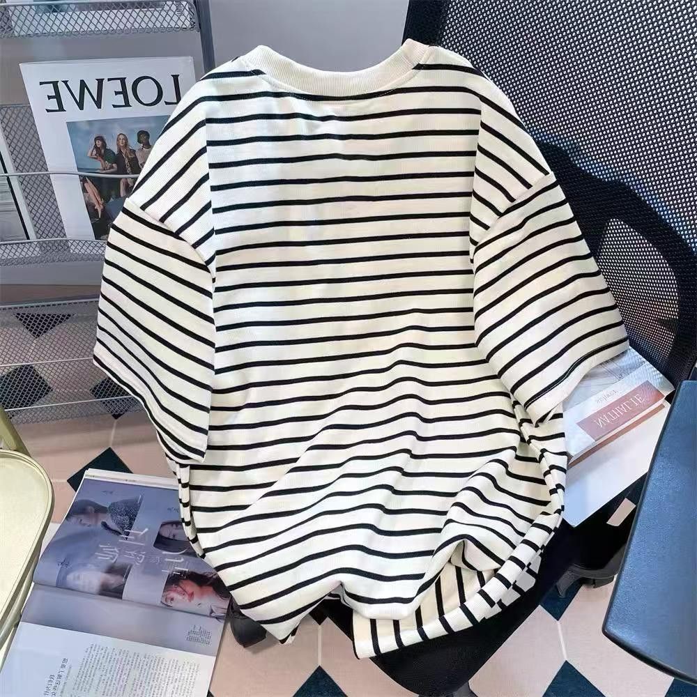 Vintage Smiley Stripe Oversized Tee Size US M / EU 48-50 / 2 - 3 Thumbnail