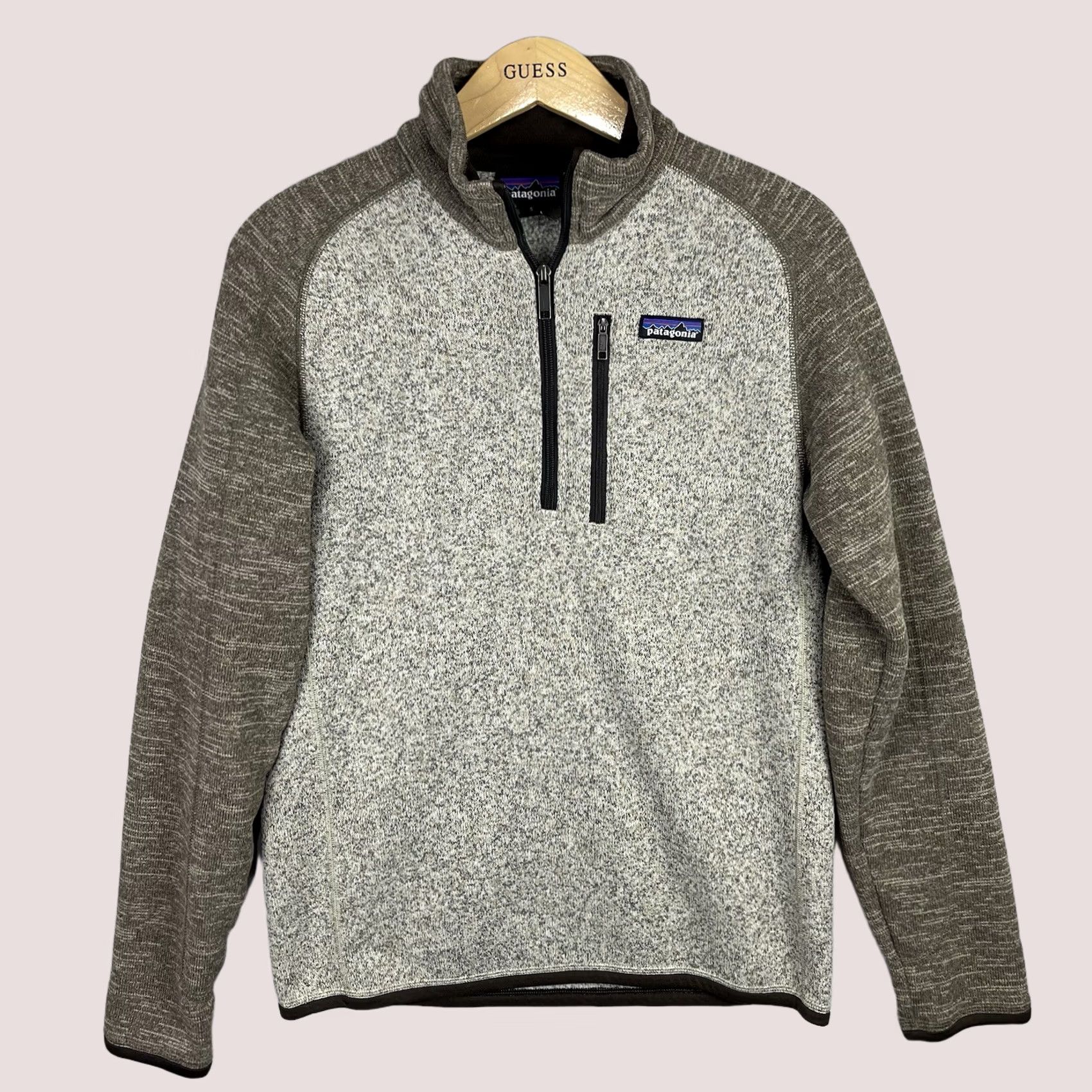 Patagonia Patagonia Sweater Men Small Half Zip Fleece Brown Outdoor Pullover Knit 1/4 Zip Zipper Embroidered Logo Casual Travel Workwear Size US S / EU 44-46 / 1 - 1 Thumbnail