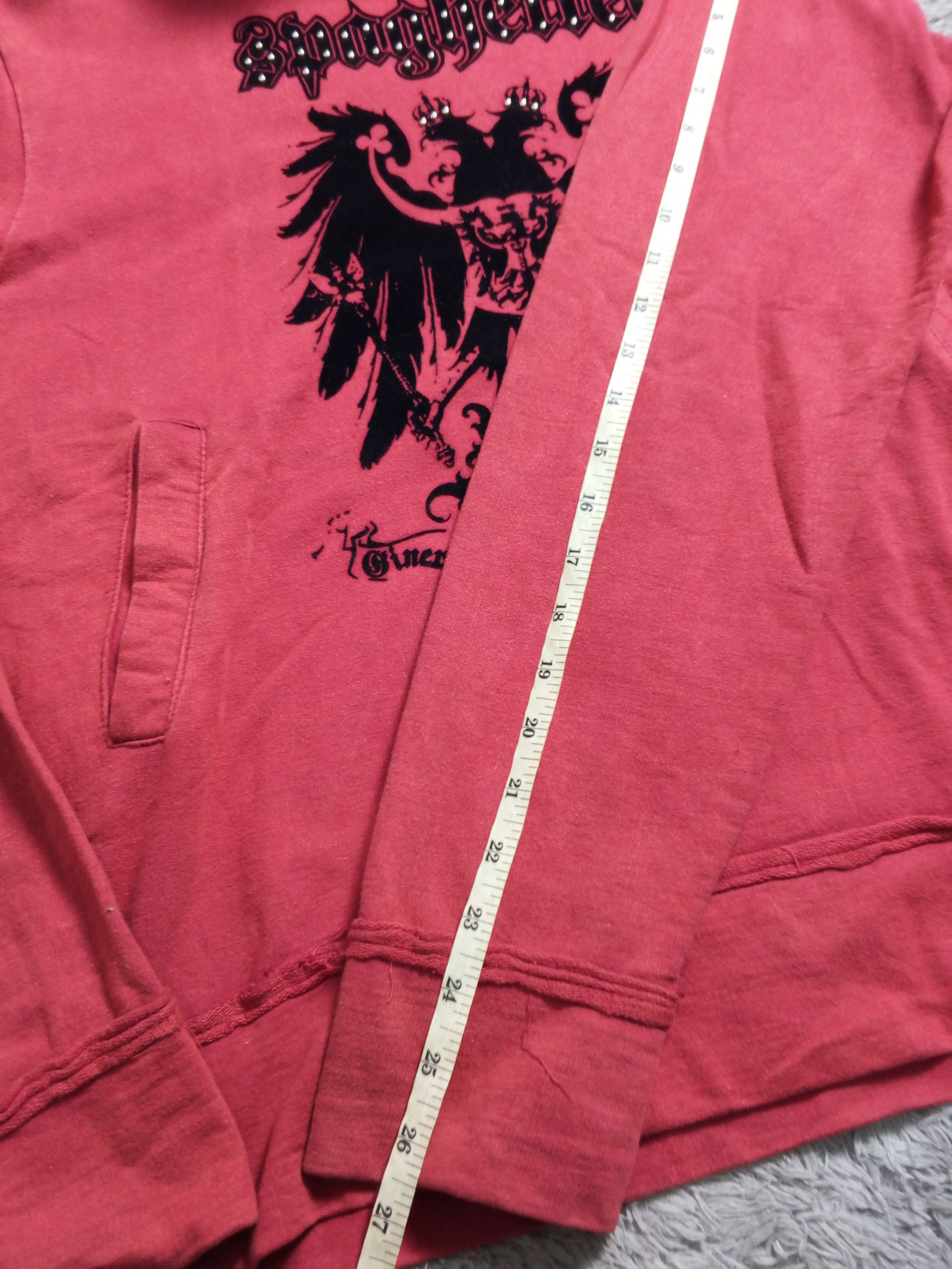 Japanese Brand Distressed Hoodie ASK Y2k Style Japan Size US M / EU 48-50 / 2 - 5 Thumbnail