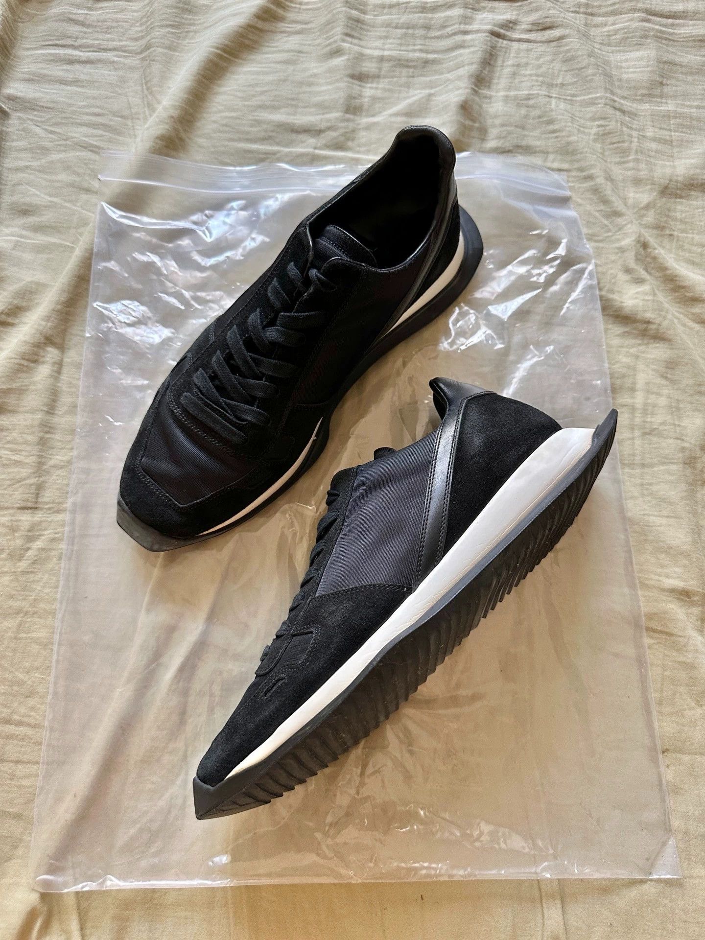 Rick Owens RICK OWENS Maximal Runner Black 95 New No Box 43 Size US 10 / EU 43 - 1 Thumbnail