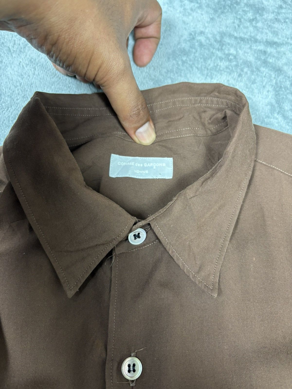 Comme des Garcons Homme Vintage 90’s Comme des Garcons Homme Rayon Shirt Size US L / EU 52-54 / 3 - 8 Thumbnail