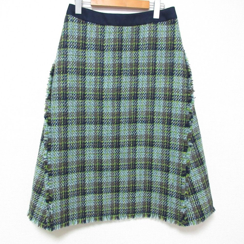 Other Other Drawer Check Fringe Tweed Skirt Others Skirts DUTY FREE for USA Size ONE SIZE - 1 Thumbnail