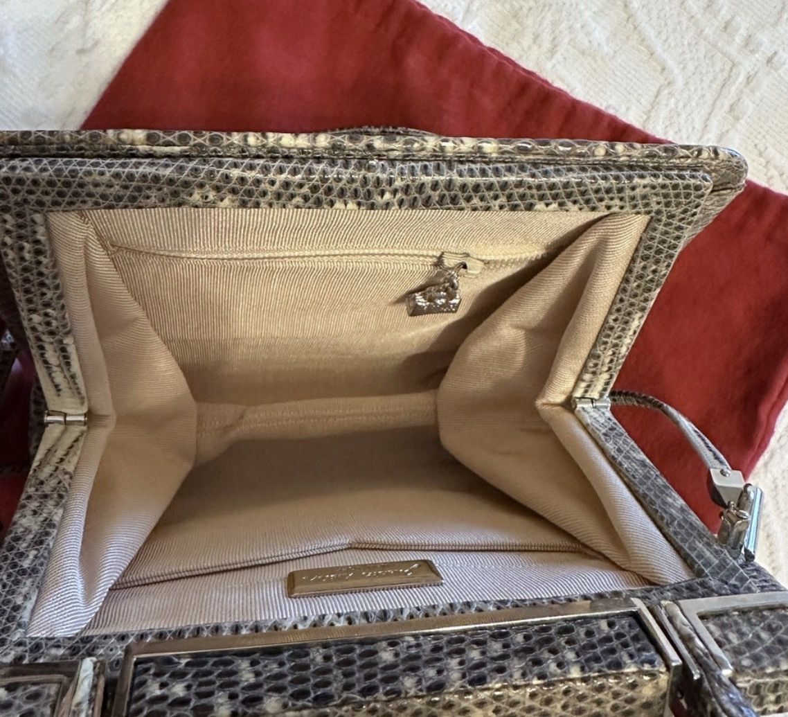 Judith Leiber Judith Leiber Lizard Shoulder Bag in Brown Lizard Size ONE SIZE - 7 Thumbnail