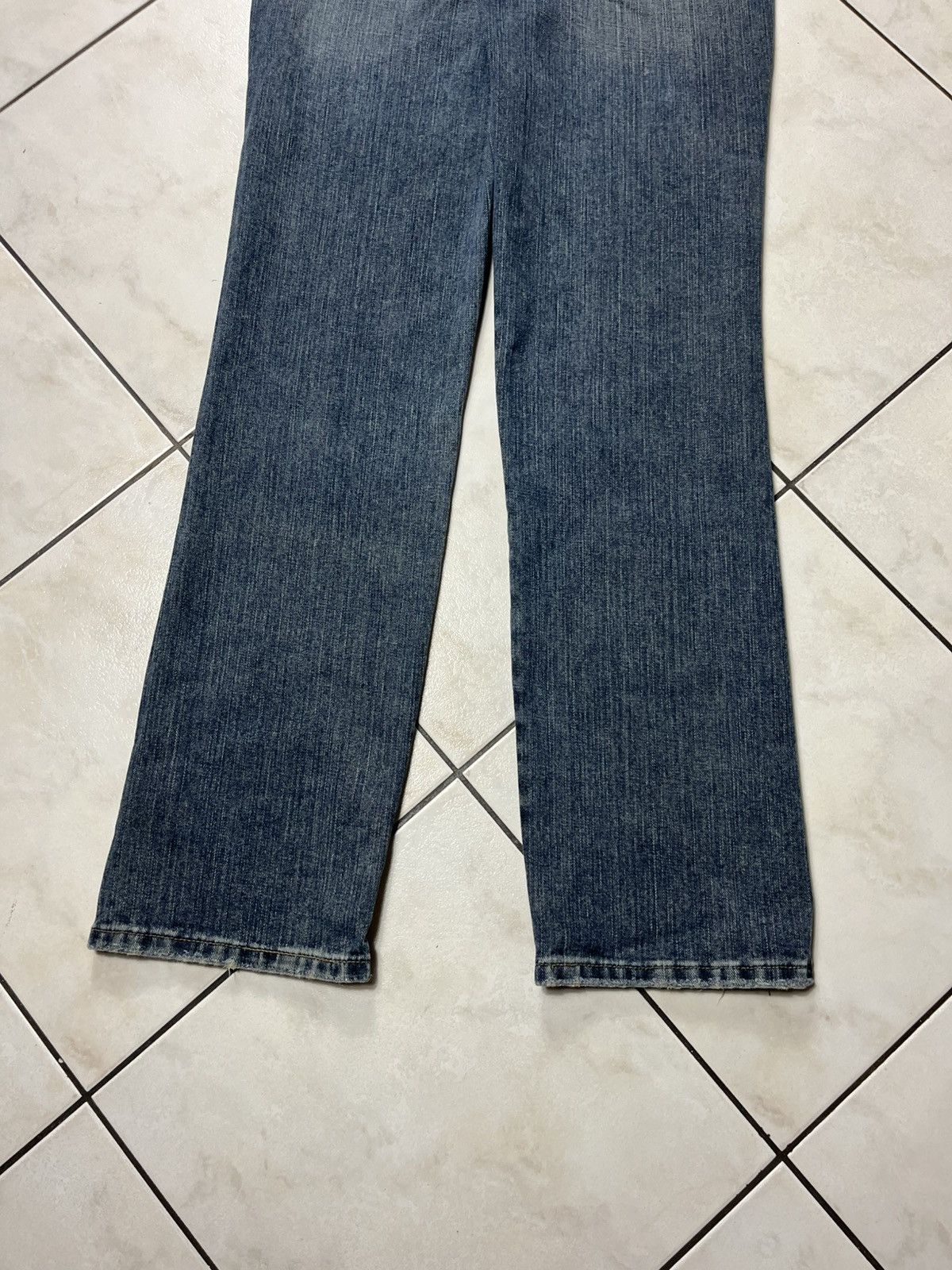 Vintage × Wrangler Vintage Wrangler cowboy cut distressed washed denim jeans Size US 33 - 13 Thumbnail