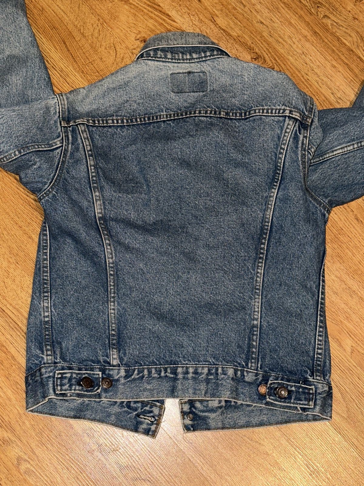 Levi's Vintage Clothing × Vintage Vtg 80s 90s Levi’s Strauss Faded Trucker Jean Jacket READ Size US S / EU 44-46 / 1 - 6 Thumbnail