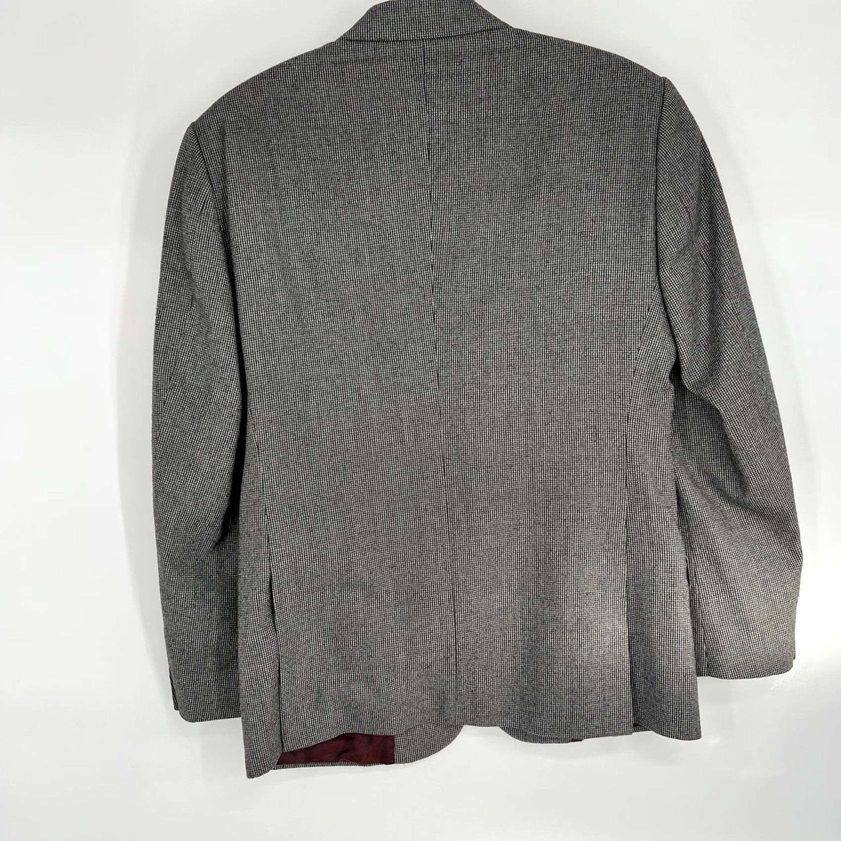 Charles Tyrwhitt Charles Tyrwhitt Mens Sport Coat Black Check Yorkshire Tweed Wool Slim Fit 38S Blazer Shirt Jacket Mens Size 38R - 2 Thumbnail