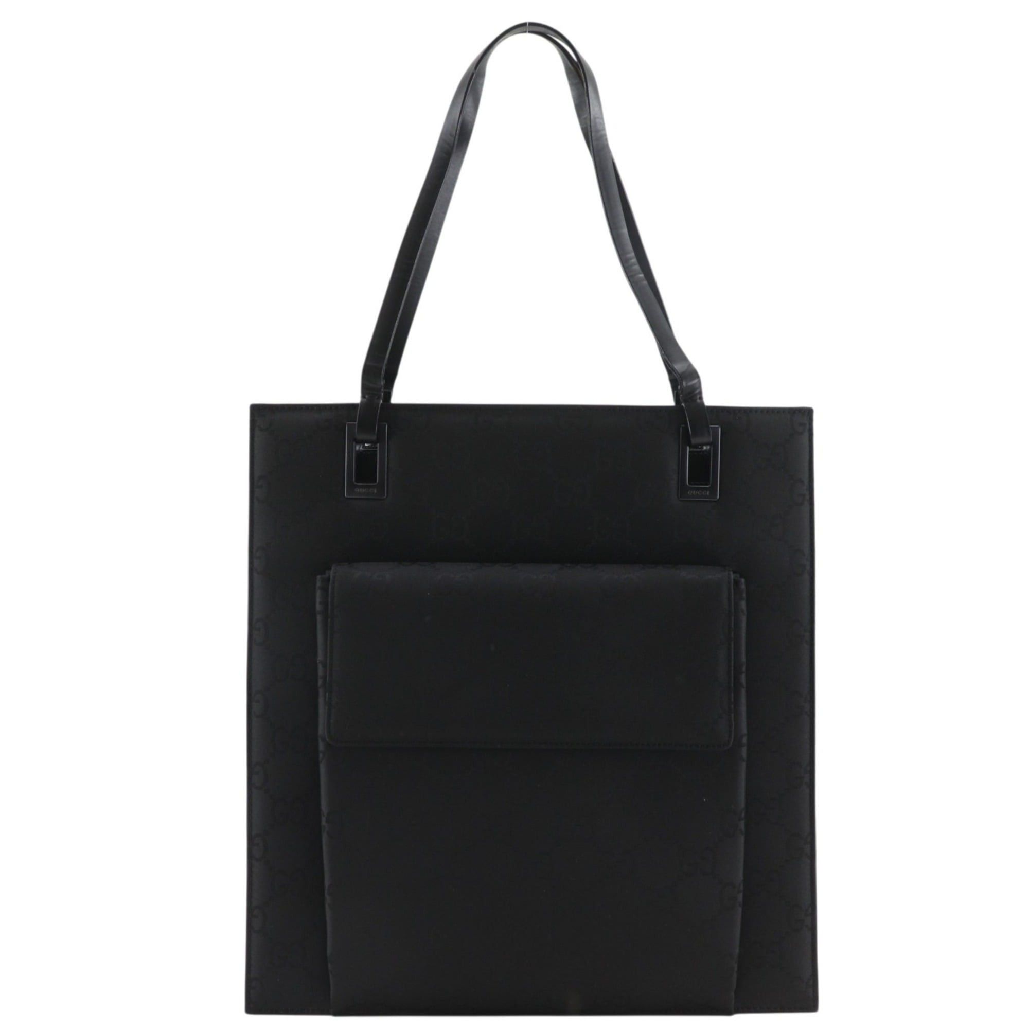 Gucci Gucci GG Tote Bag 002-1008 Nylon Canvas Black A4 Women's Size ONE SIZE - 1 Thumbnail