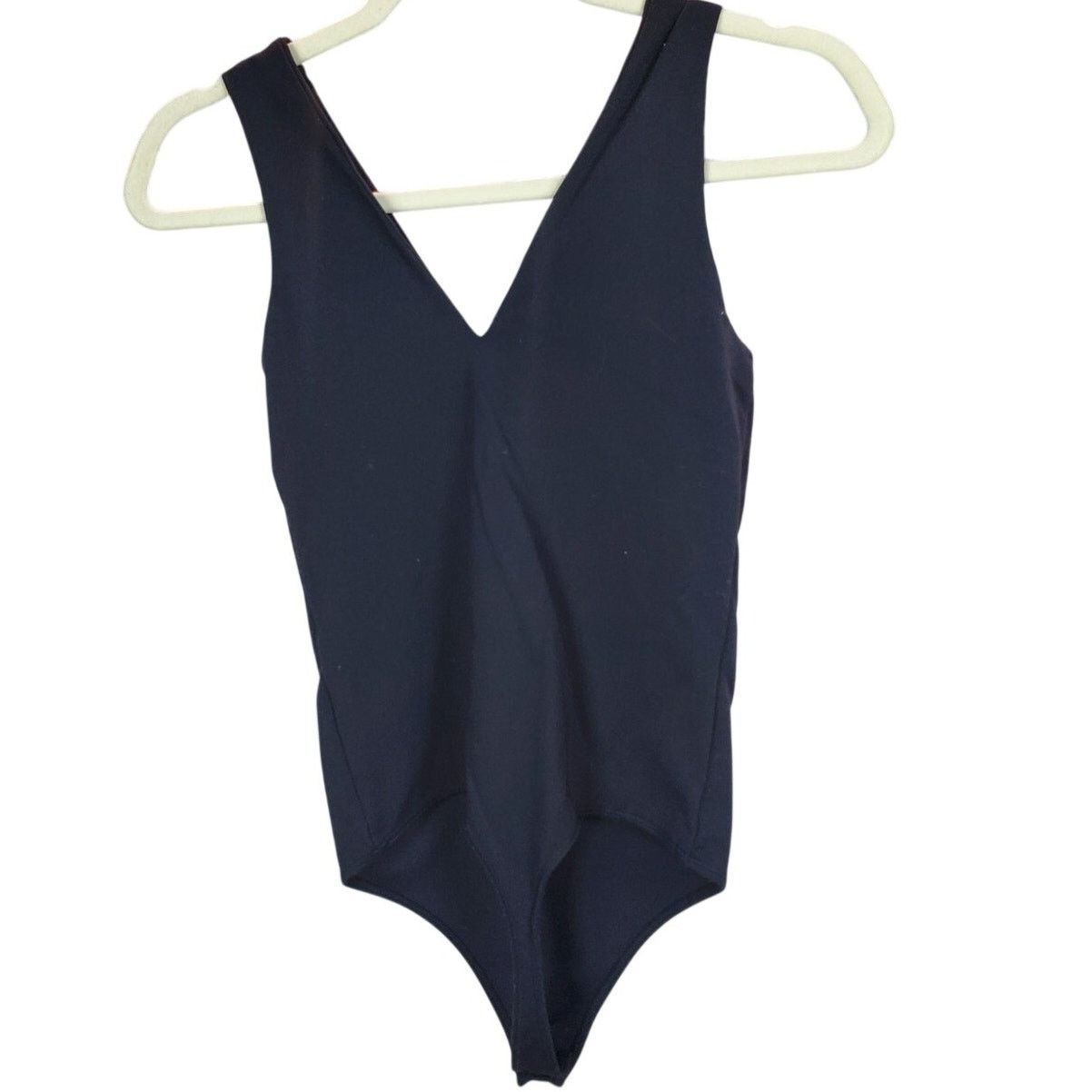 Abercrombie & Fitch Abercrombie & Fitch Soft Black V-Neck Bodysuit Small Size S / US 4 / IT 40 - 2 Thumbnail