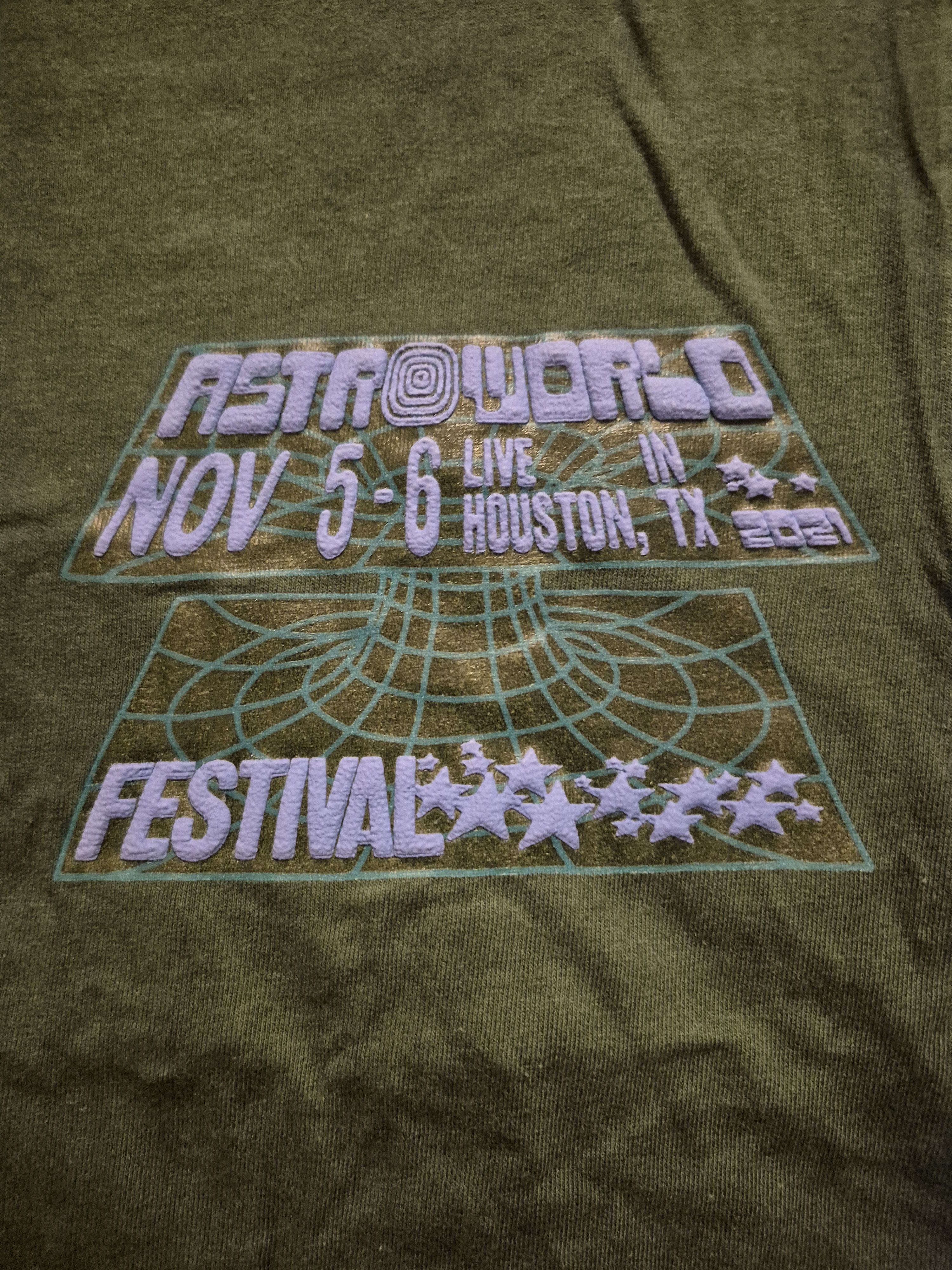 Travis Scott Travis Scott AstroWorld Green Tour Tee Size Small Size US S / EU 44-46 / 1 - 2 Thumbnail