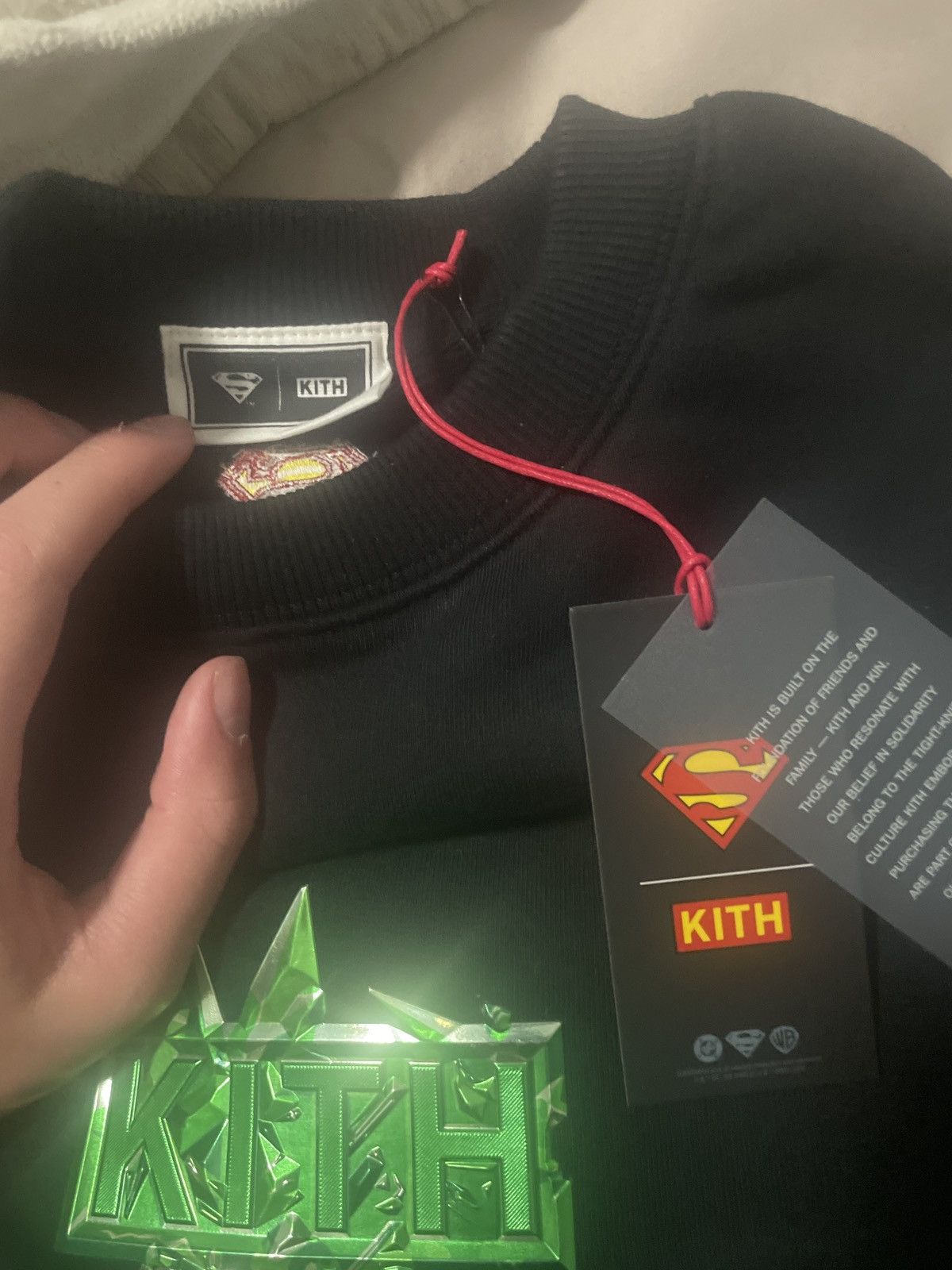 Kith Kith x Superman Kryptonite box logo sweater Size US XS / EU 42 / 0 - 3 Thumbnail