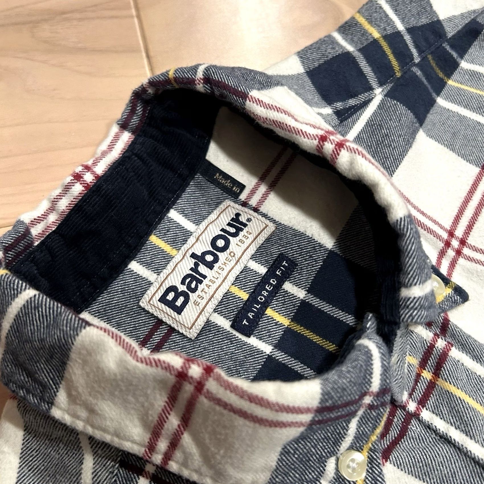 Barbour Barbour Button-Up Shirt Plaid Long Sleeve Mens S White/Blue Tailored Fit Button-Down Size US S / EU 44-46 / 1 - 3 Thumbnail
