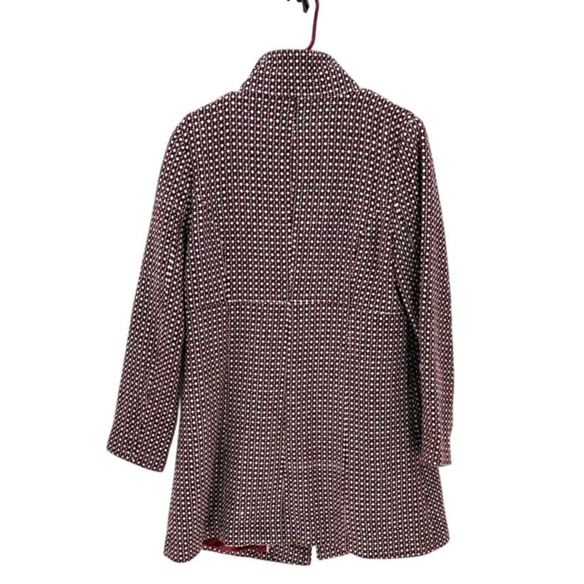 Other Vintage Coffee Shop maroon black Y2K coat wool blend size L Size L / US 10 / IT 46 - 2 Thumbnail
