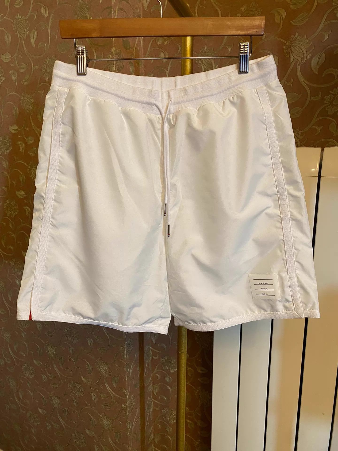 Thom Browne Thom Browne Made in Italy Elastic Waist Lined Beach Shorts 3 Size US 34 / EU 50 - 1 Thumbnail
