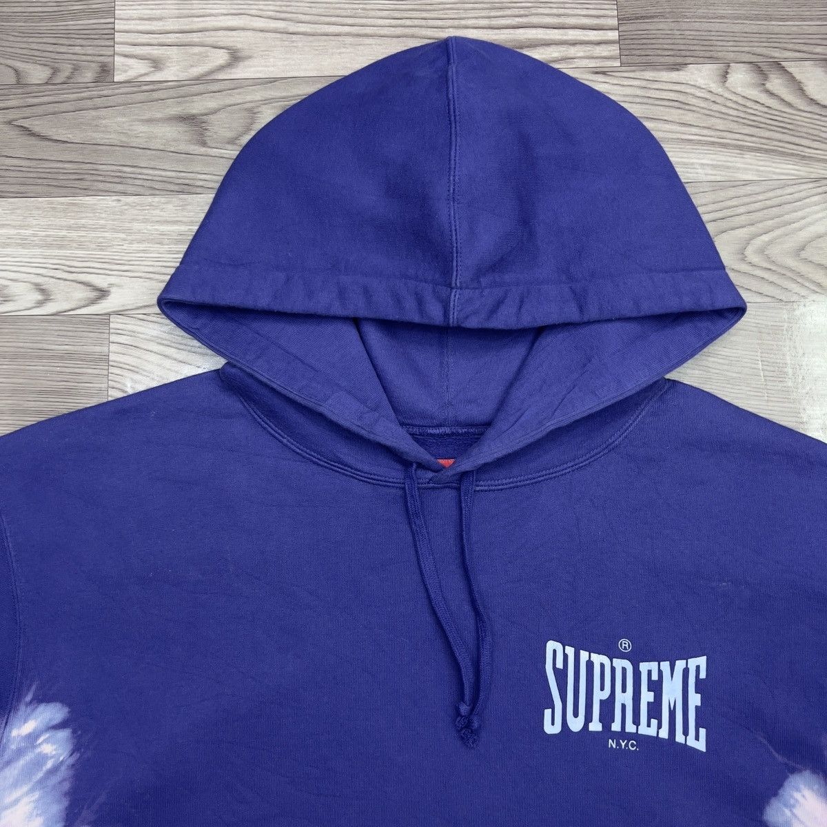 Supreme Supreme Bleached Hooded Sweatshirt Size US L / EU 52-54 / 3 - 3 Thumbnail