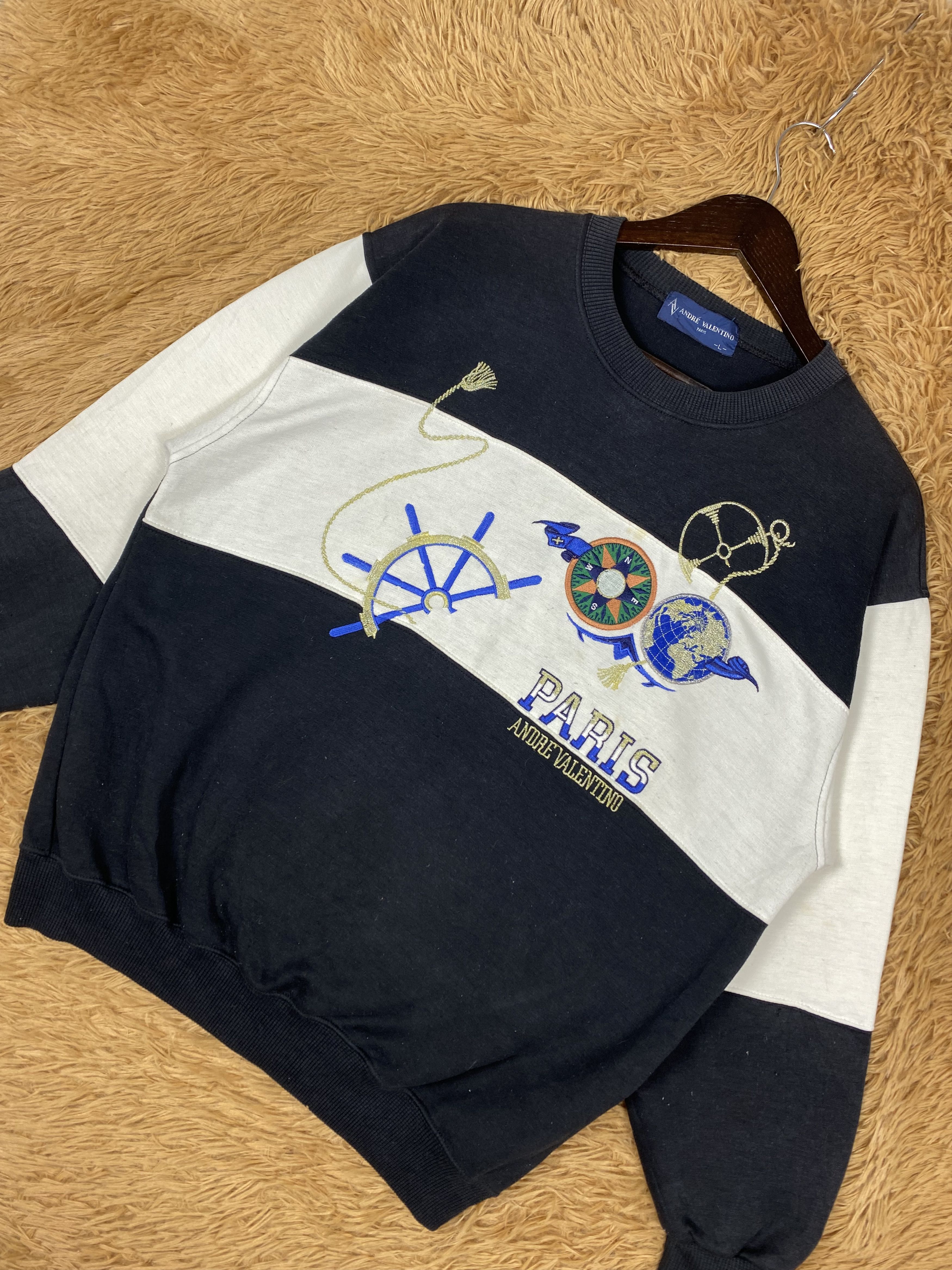 Vintage Vintage Andre Valentino Sweatshirts DJ1086 Size US L / EU 52-54 / 3 - 2 Thumbnail