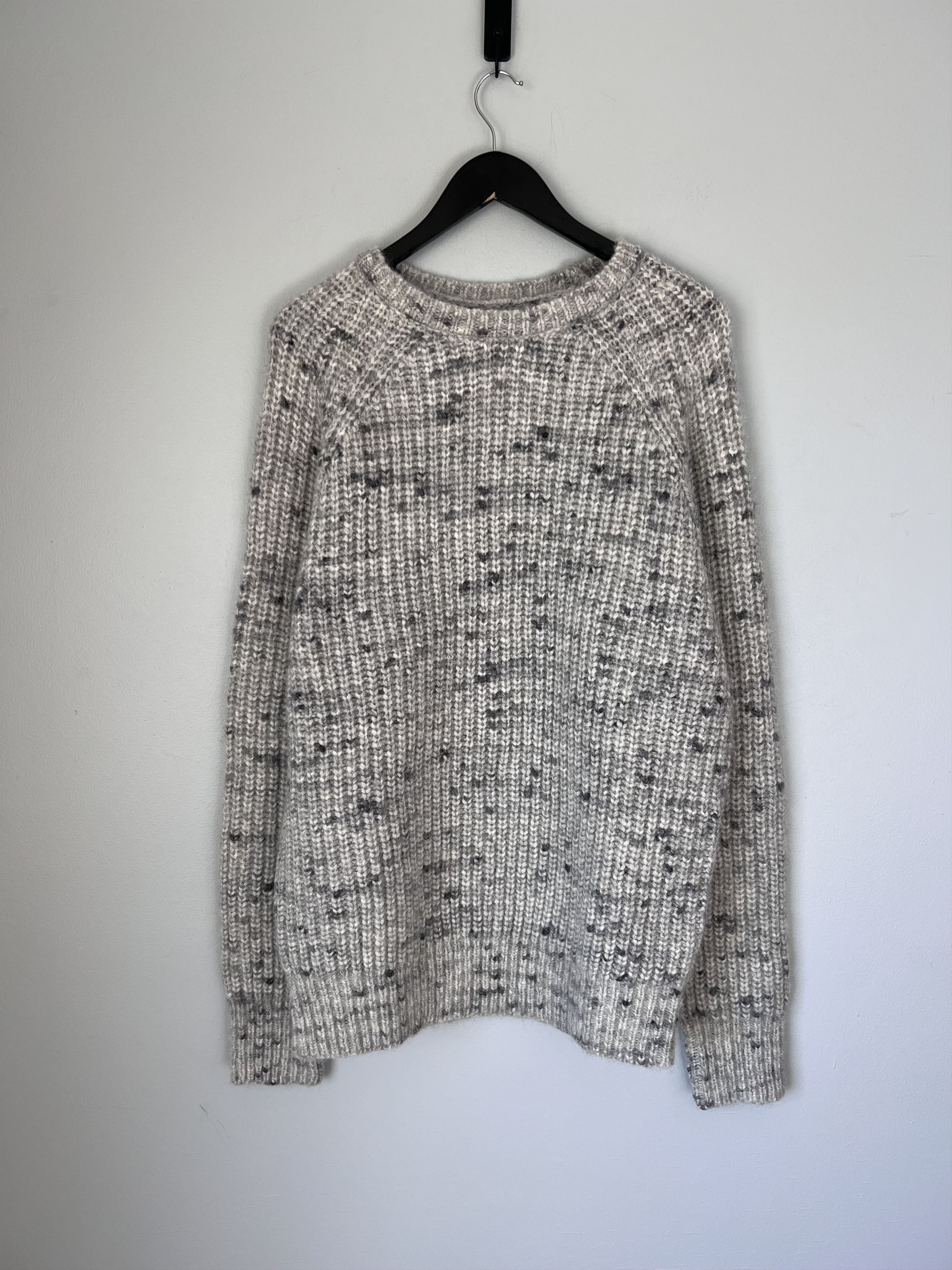 Aime Leon Dore Aime Leon Dore Flecked Alpaca Crewneck Sweater in Grey Size US XL / EU 56 / 4 - 1 Thumbnail