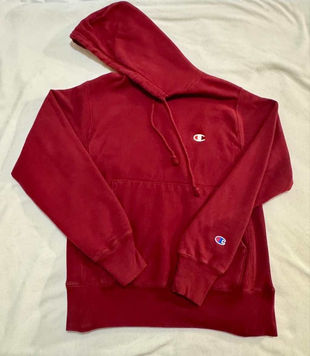Champion Vintage Red Champion Sweatshirt Sz-Sm Heavy Weight Cotton Size US S / EU 44-46 / 1 - 1 Thumbnail