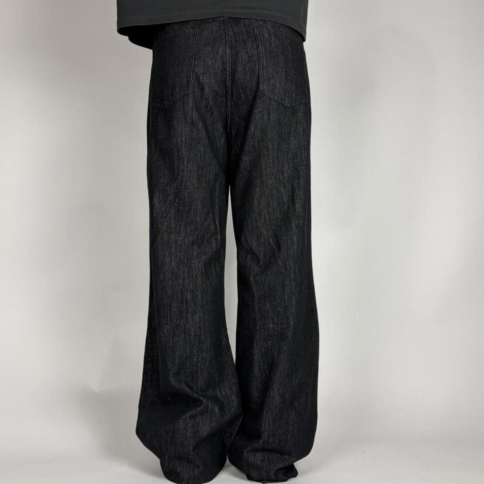 Other Dark Wash Belted Wide Leg Trousers Size US 32 / EU 48 - 5 Thumbnail
