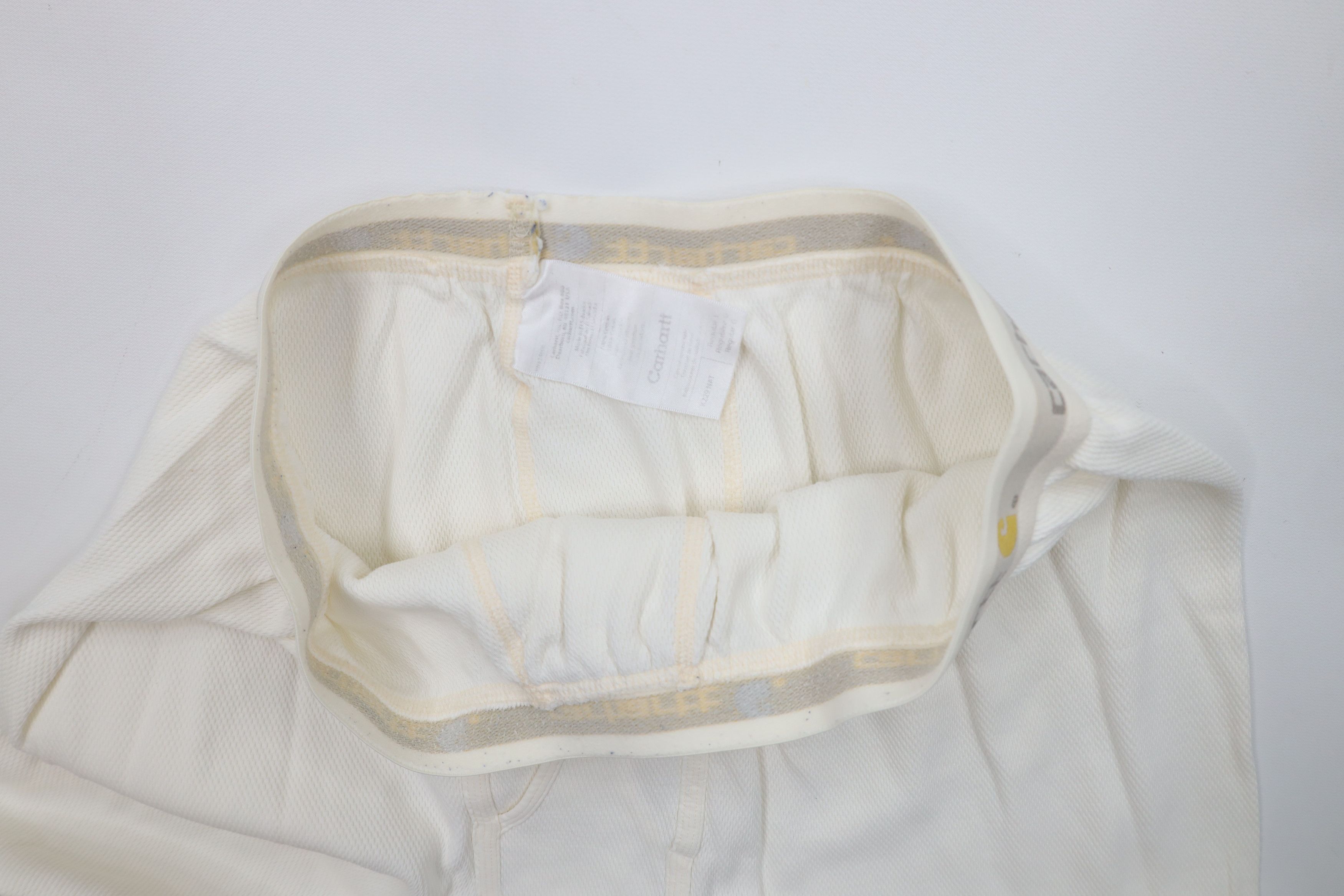 Carhartt Vintage Carhartt Thermal Waffle Knit Base Layer Pants Cream Size US 36 / EU 52 - 6 Thumbnail