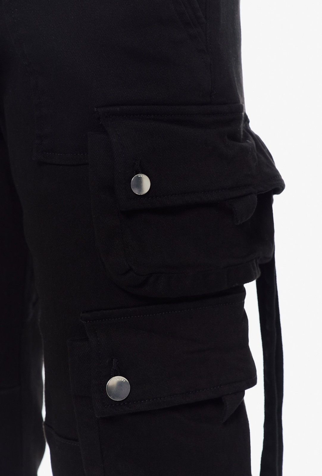 Amiri Last Size Amiri Tactical Black Cargo Denim Pants Size US 33 - 3 Thumbnail