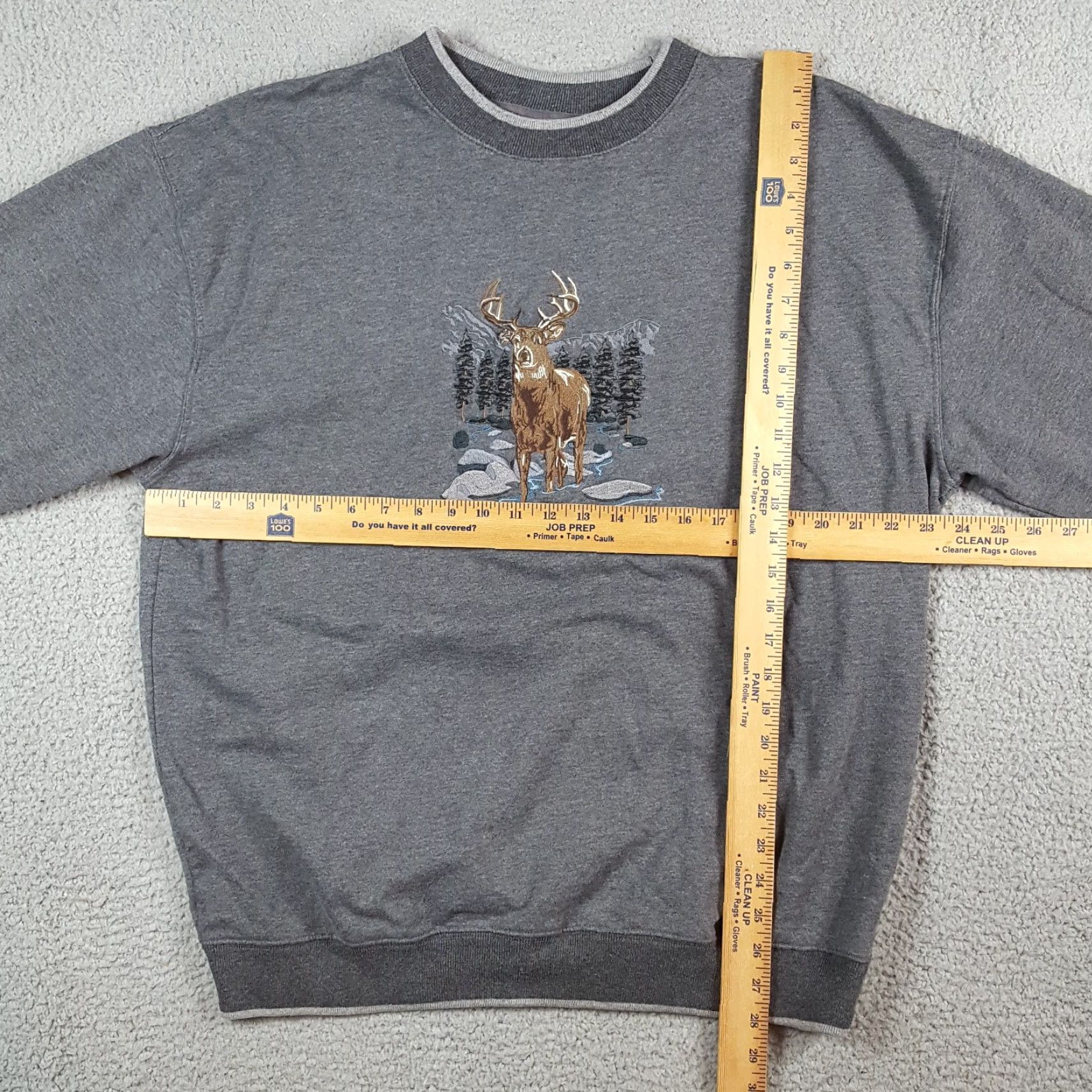 Vintage VINTAGE Deer Buck Hunting Nature Men's XL Pullover Crewneck Sweatshirt Gray Size US XL / EU 56 / 4 - 7 Thumbnail