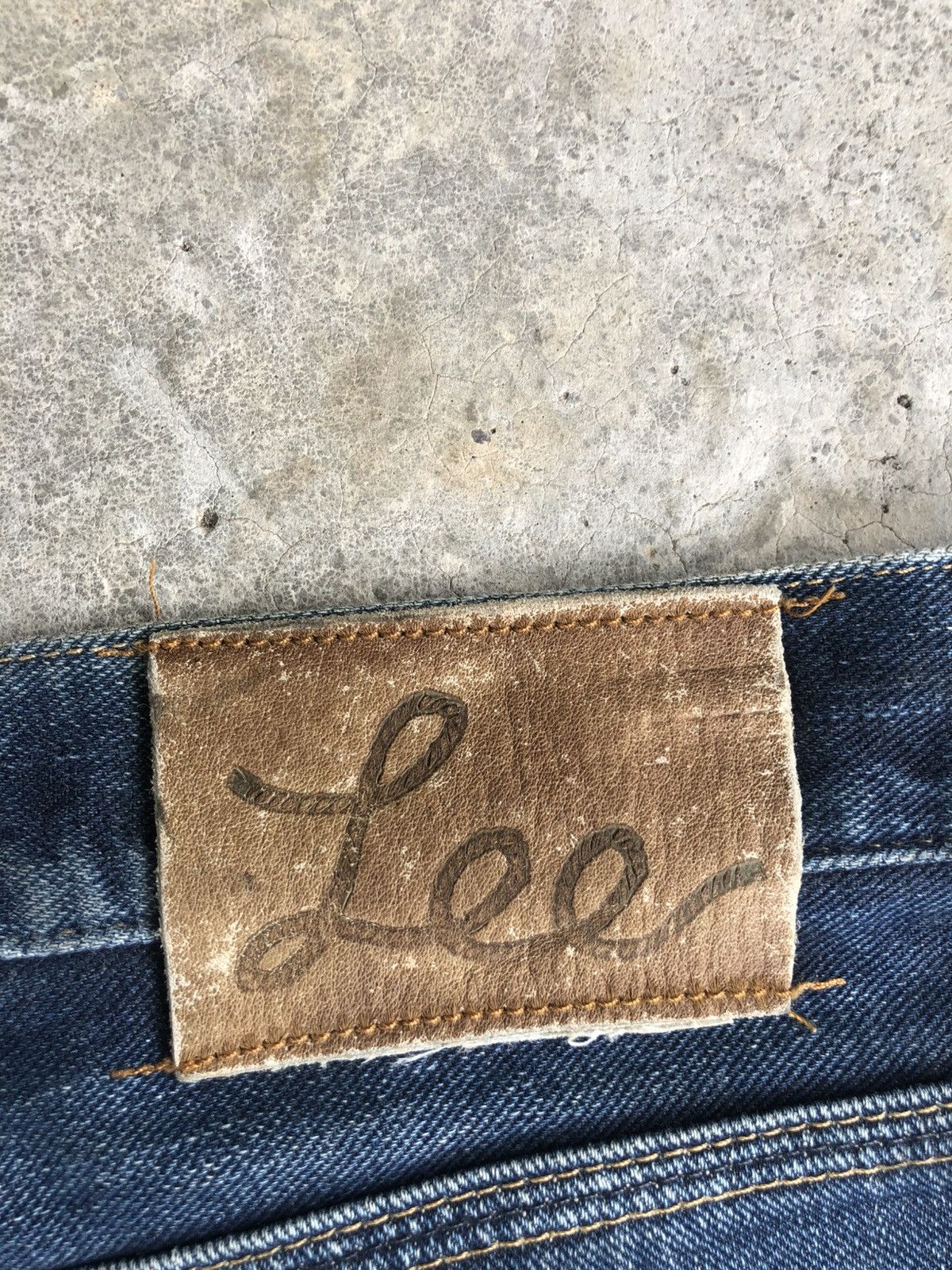 If Six Was Nine Japanese Lee Flared Jeans Distressed Denim Size US 33 - 20 Thumbnail