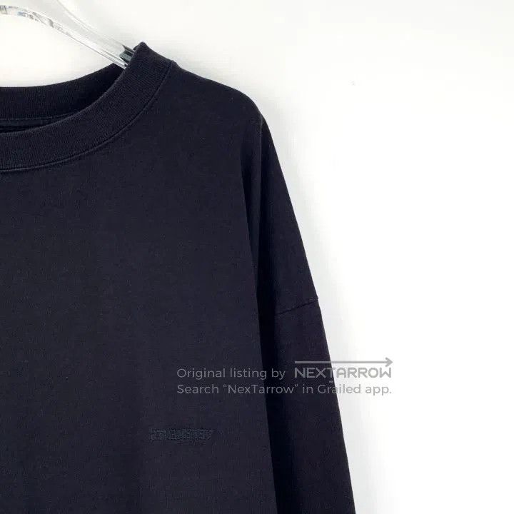 Vetements VETEMENTS Black Logo Letter Embroidered Cotton Long Sleeve Size US M / EU 48-50 / 2 - 3 Thumbnail