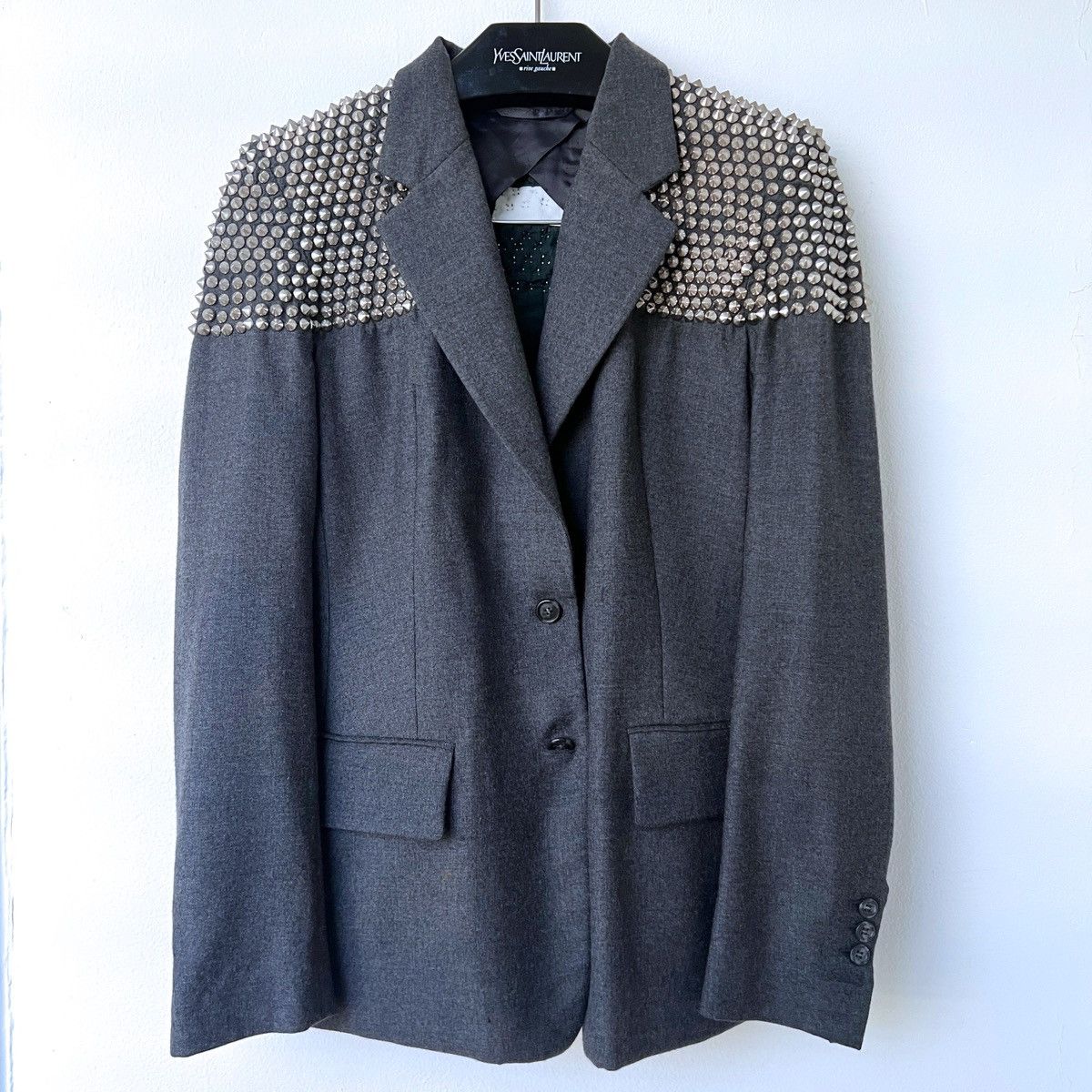 Maison Margiela Margiela Power Shoulder Stud Jacket Size L / US 10 / IT 46 - 2 Thumbnail