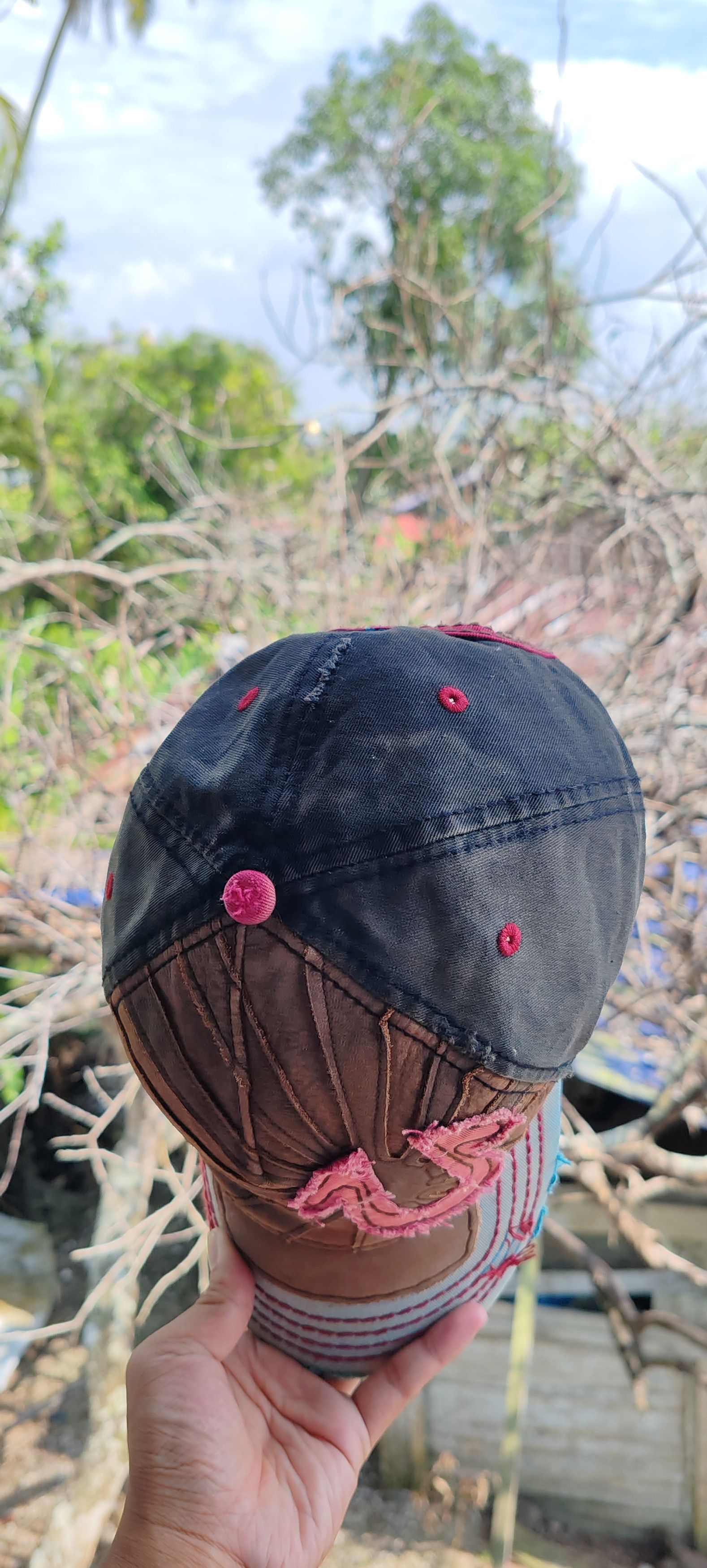 Japanese Brand × True Religion × Vintage Vintage Leather Distressed Destroyed cap hat True Religion Size ONE SIZE - 7 Thumbnail