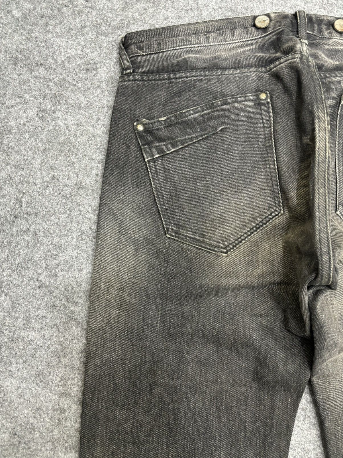Designer 💥Archival💥H.N.B.M Sick Designer Curve Suspender Jeans F500 Size US 34 / EU 50 - 12 Thumbnail