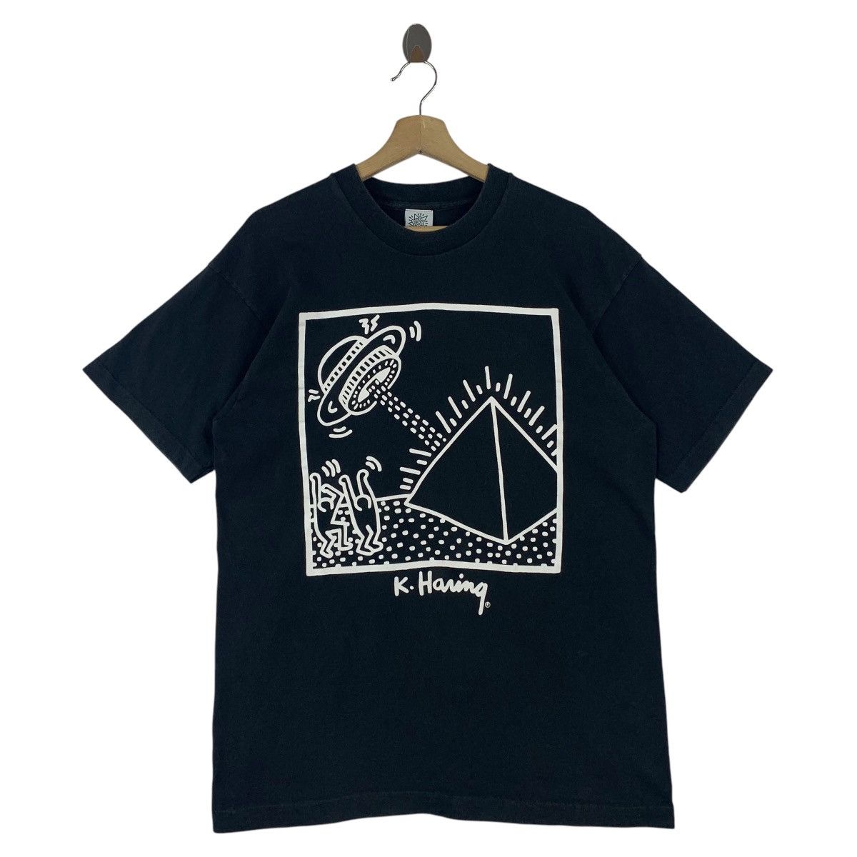 Keith Haring × Vintage Vintage KEITH HARING Pop shop pop art printed tee Size US L / EU 52-54 / 3 - 1 Thumbnail