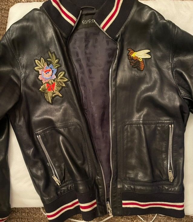 Gucci Vintage Gucci genuine leather jacket Size US XL / EU 56 / 4 - 2 Thumbnail