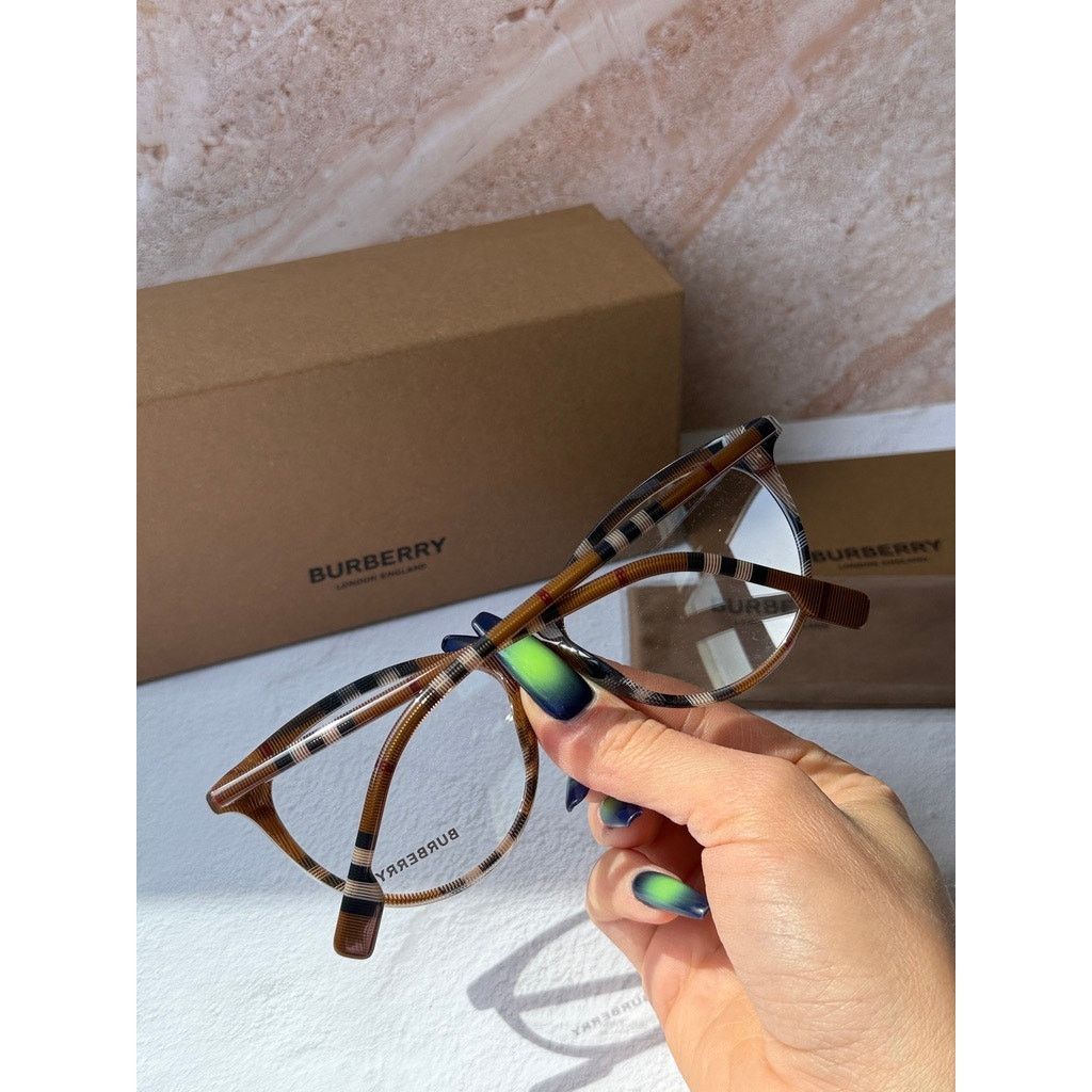Burberry NEW Burberry BE2325 Brown Aiden Check Eyeglasses Frames Size ONE SIZE - 3 Thumbnail