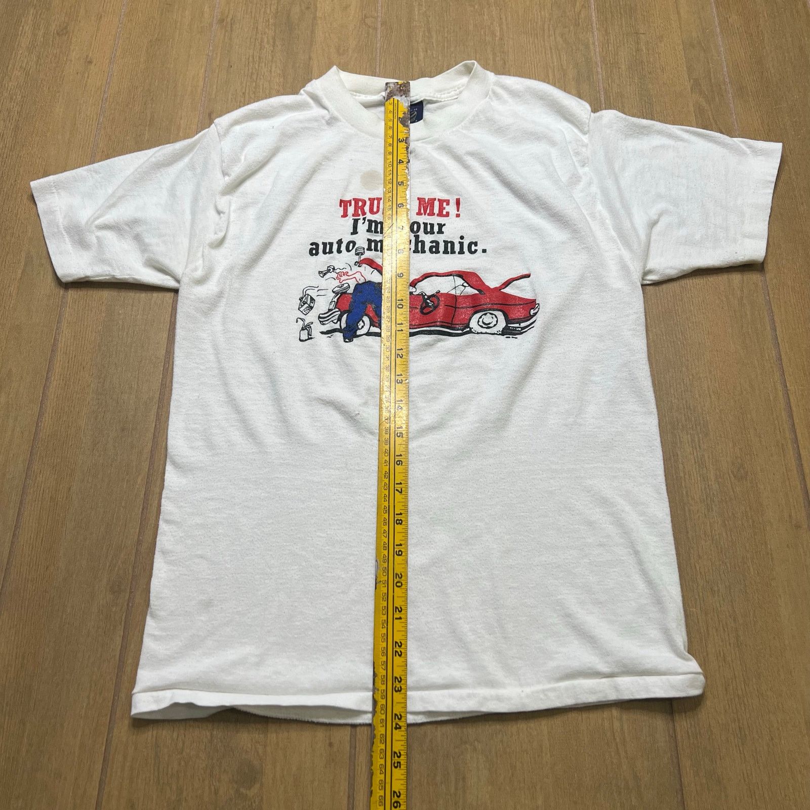 Vintage Vintage 80s "Trust Me! I'm your auto mechanic" graphic L Size US L / EU 52-54 / 3 - 5 Thumbnail
