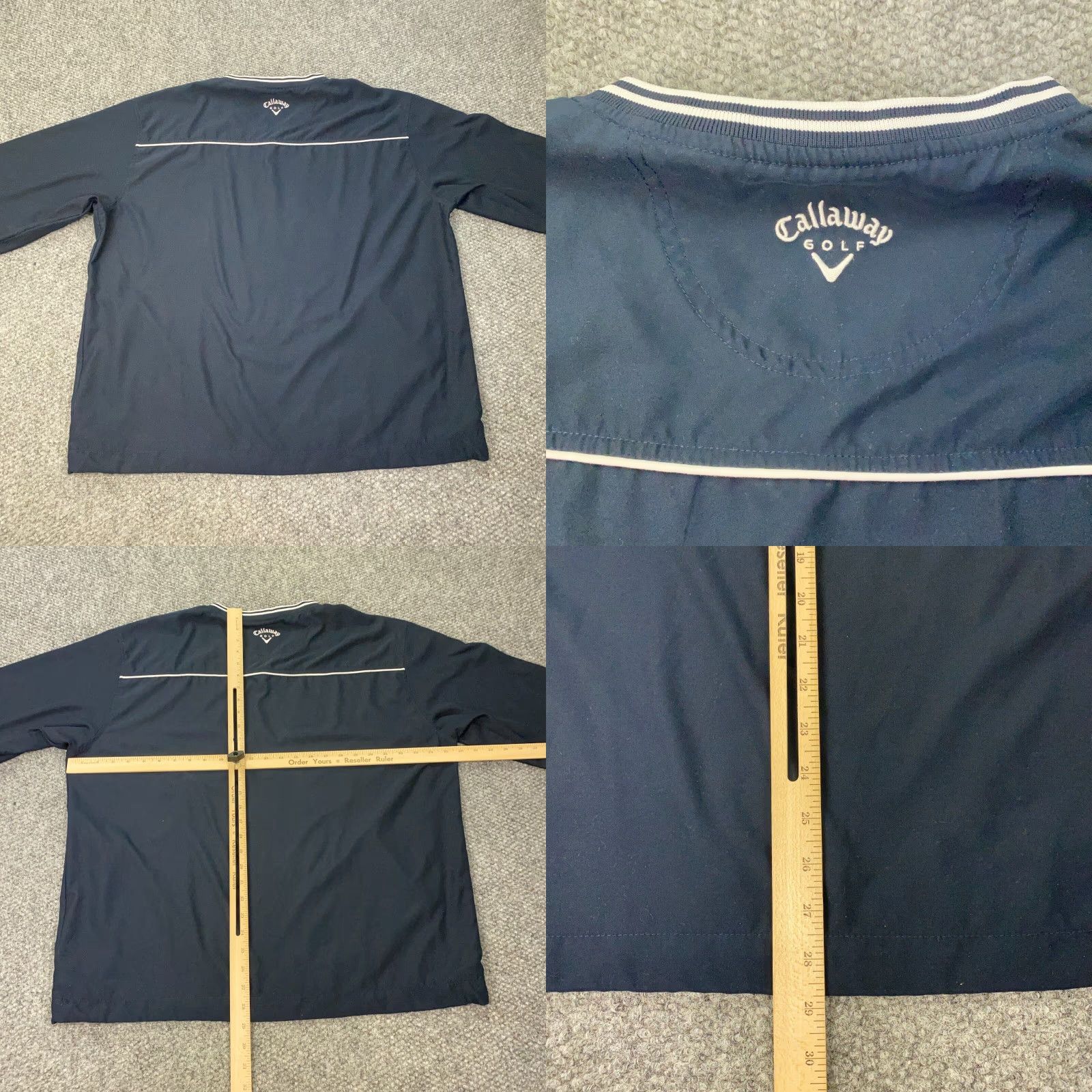 Callaway Callaway Mens Golf Shirt Large Blue Pullover Windbreaker Pockets V-Neck Size US L / EU 52-54 / 3 - 8 Thumbnail