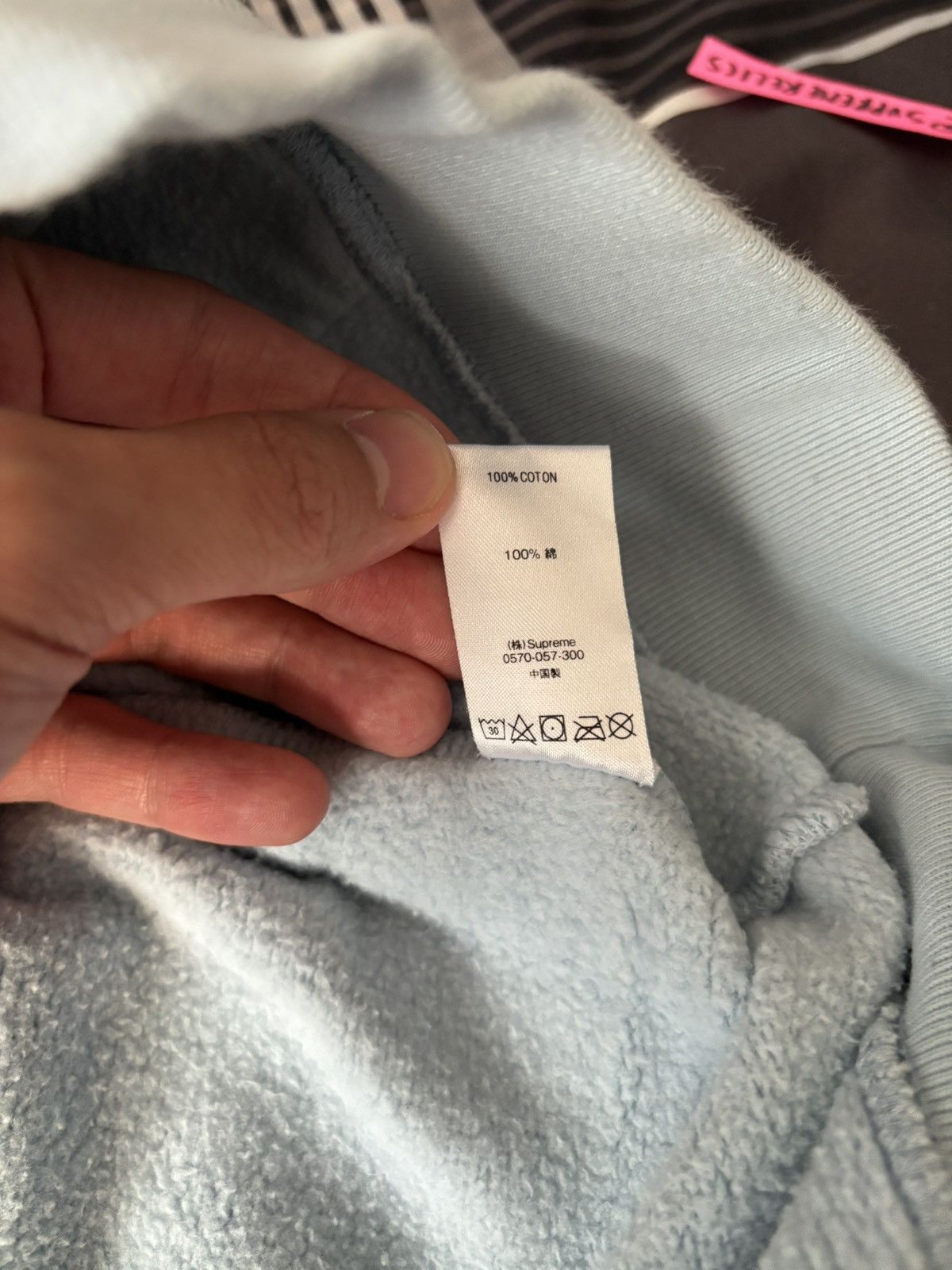 Supreme SS/21 Big Logo Hoodie, Light Blue Size US M / EU 48-50 / 2 - 6 Thumbnail