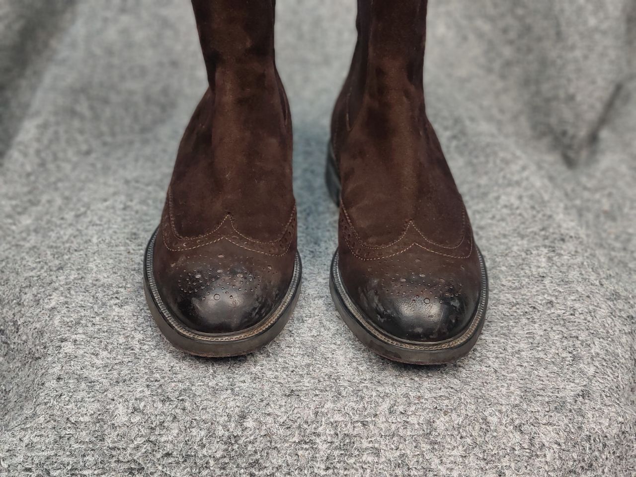 Santoni Santoni Design Premium Suede Brown Chelsea Boots Size US 7 / EU 40 - 9 Thumbnail