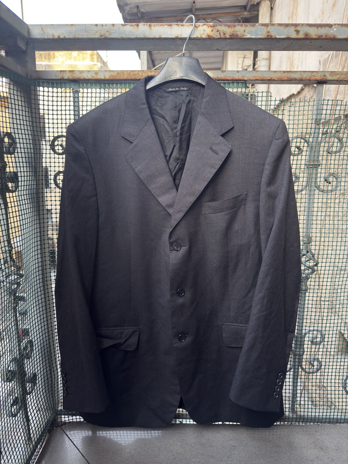 Canali Canali 52 Black Wool Blazer Sport Coat Made In Italy $995 Size 52R - 2 Thumbnail