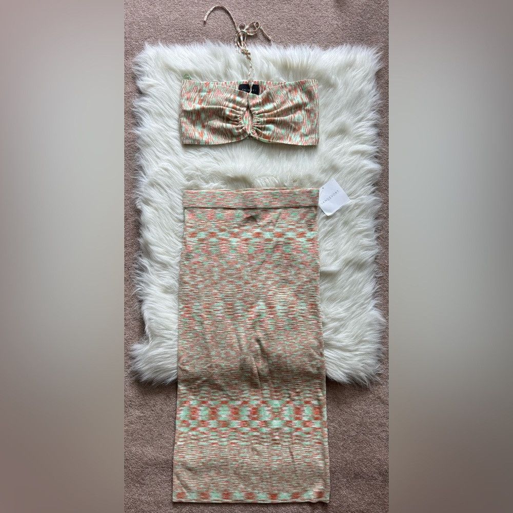 Other Animari Velencia Top & Skirt Set Soft Marled Vacation Fit Size L / US 10 / IT 46 - 2 Thumbnail